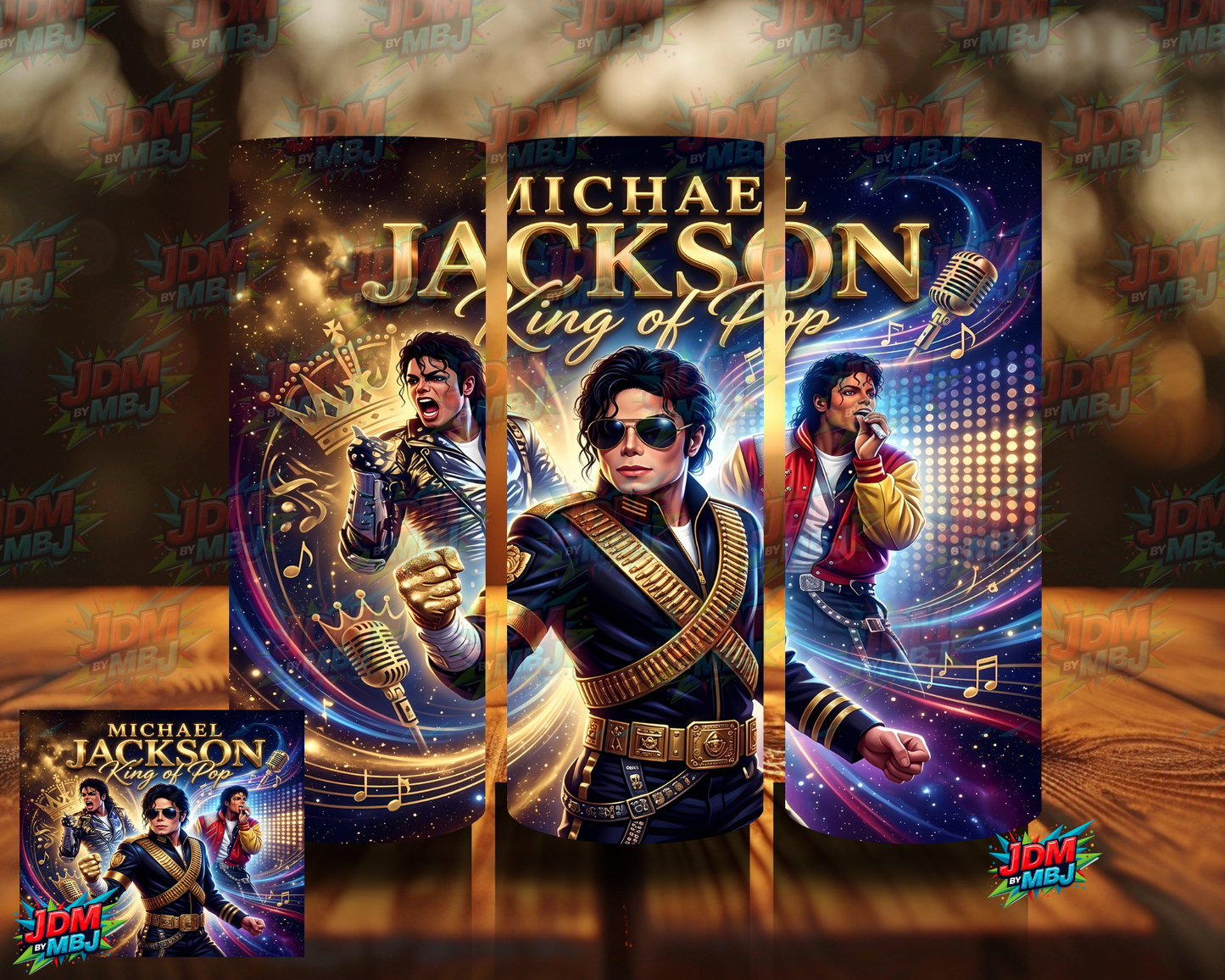 Inspired by Michael Jackson "King Of Pop" Sublimation Prints
