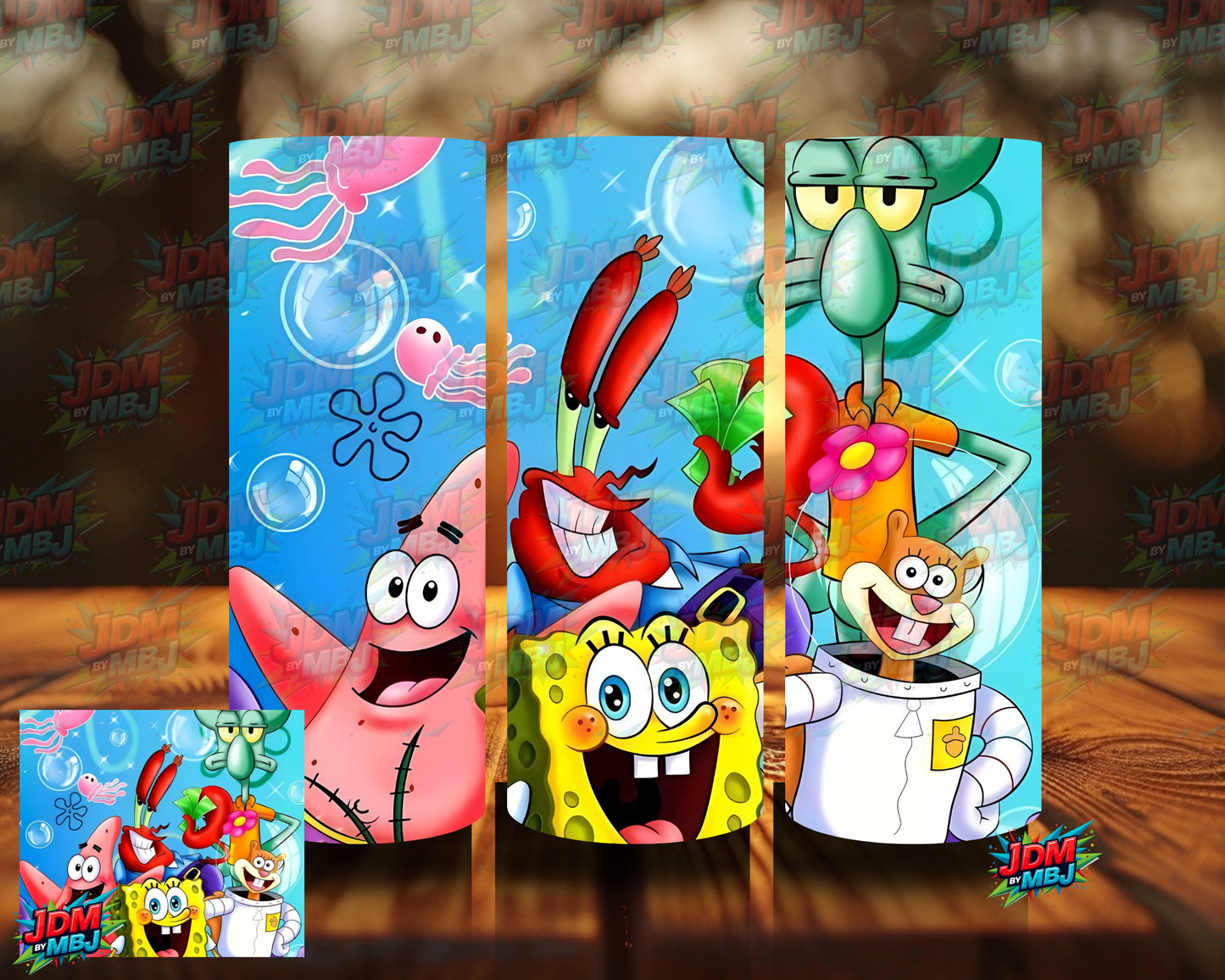 Inspired by Sponge Bob Square Pants Sublimation Prints