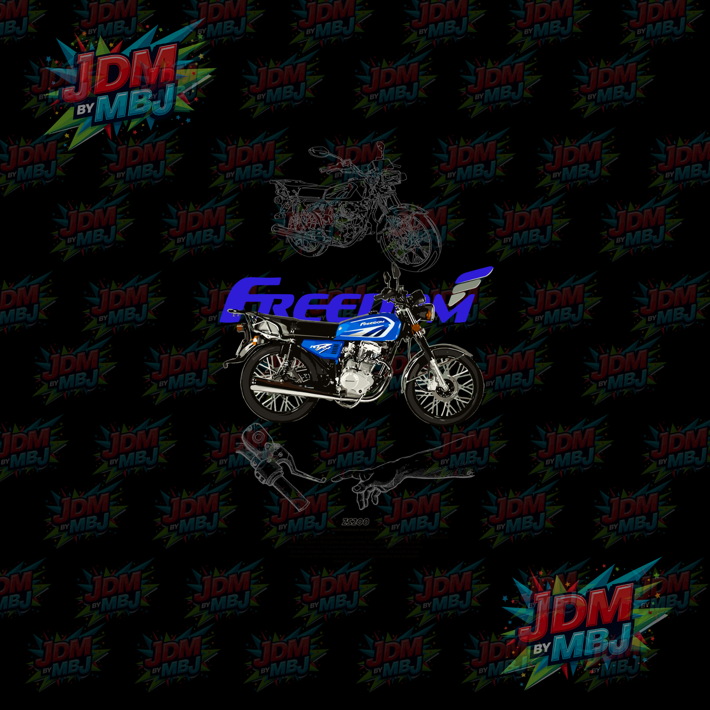 Iron On - Motorbike DTF
