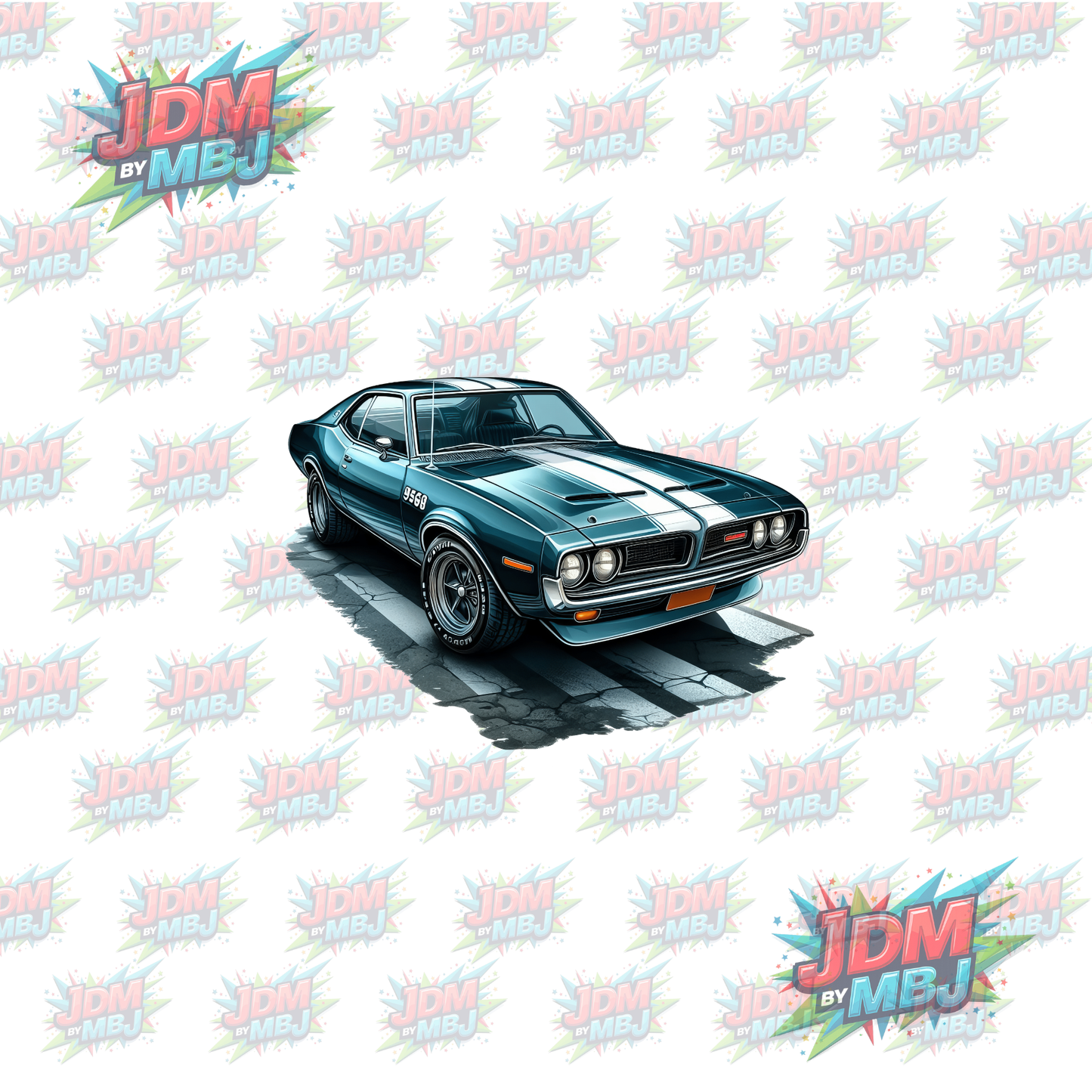 Iron On - Classic Vintage Cars DTF 20cm
