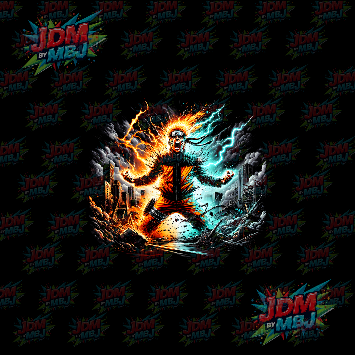 Iron On - Naruto 'Halftone' DTF