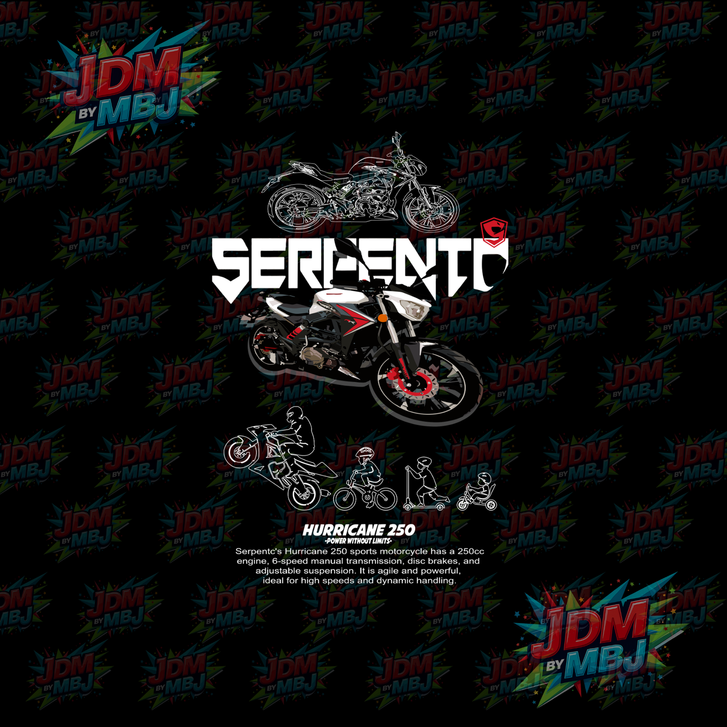 Iron On - Motorcycle DTF
