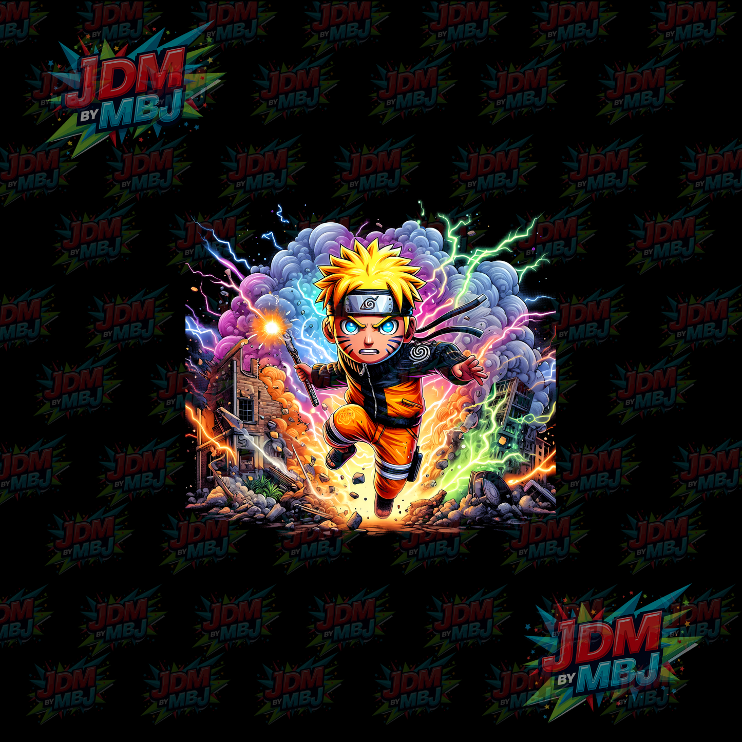 Iron On - Naruto 'Halftone' DTF