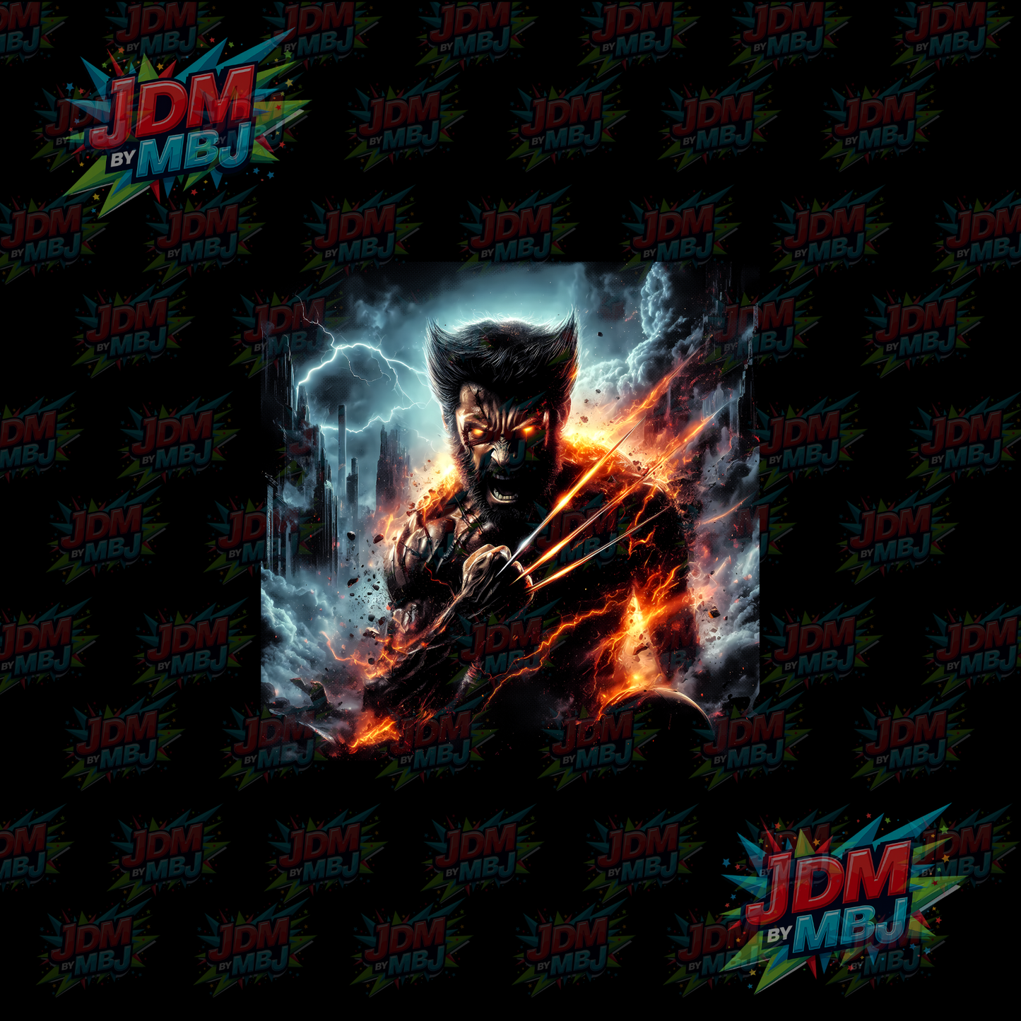 Iron On - Superhero Halftone DTF