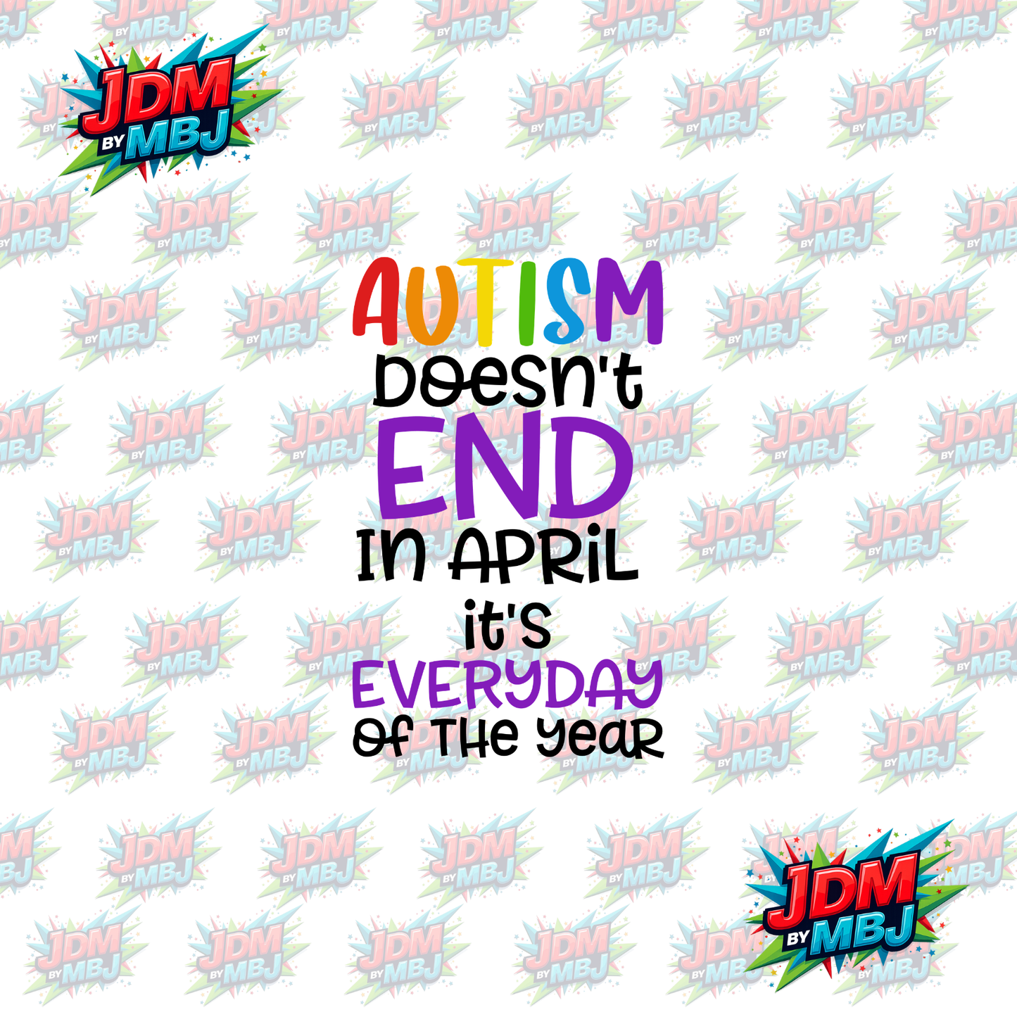 Iron On - Autism Awareness DTF 20cm