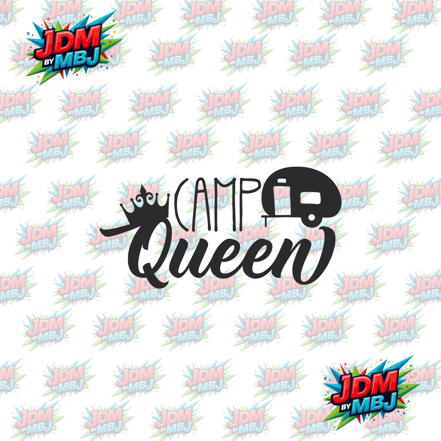 Iron On - CAMP QUEEN DTF 20cm