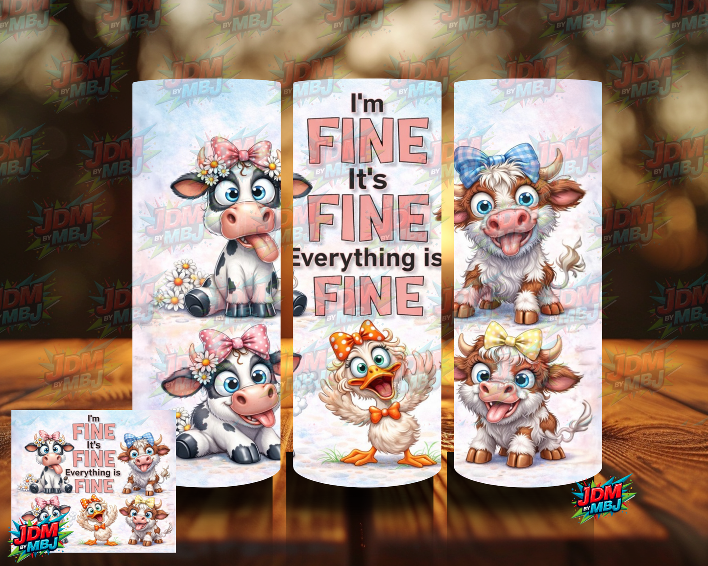 I'm Fine, It's Fine, EVERYTHING's FINE Sublimation Prints