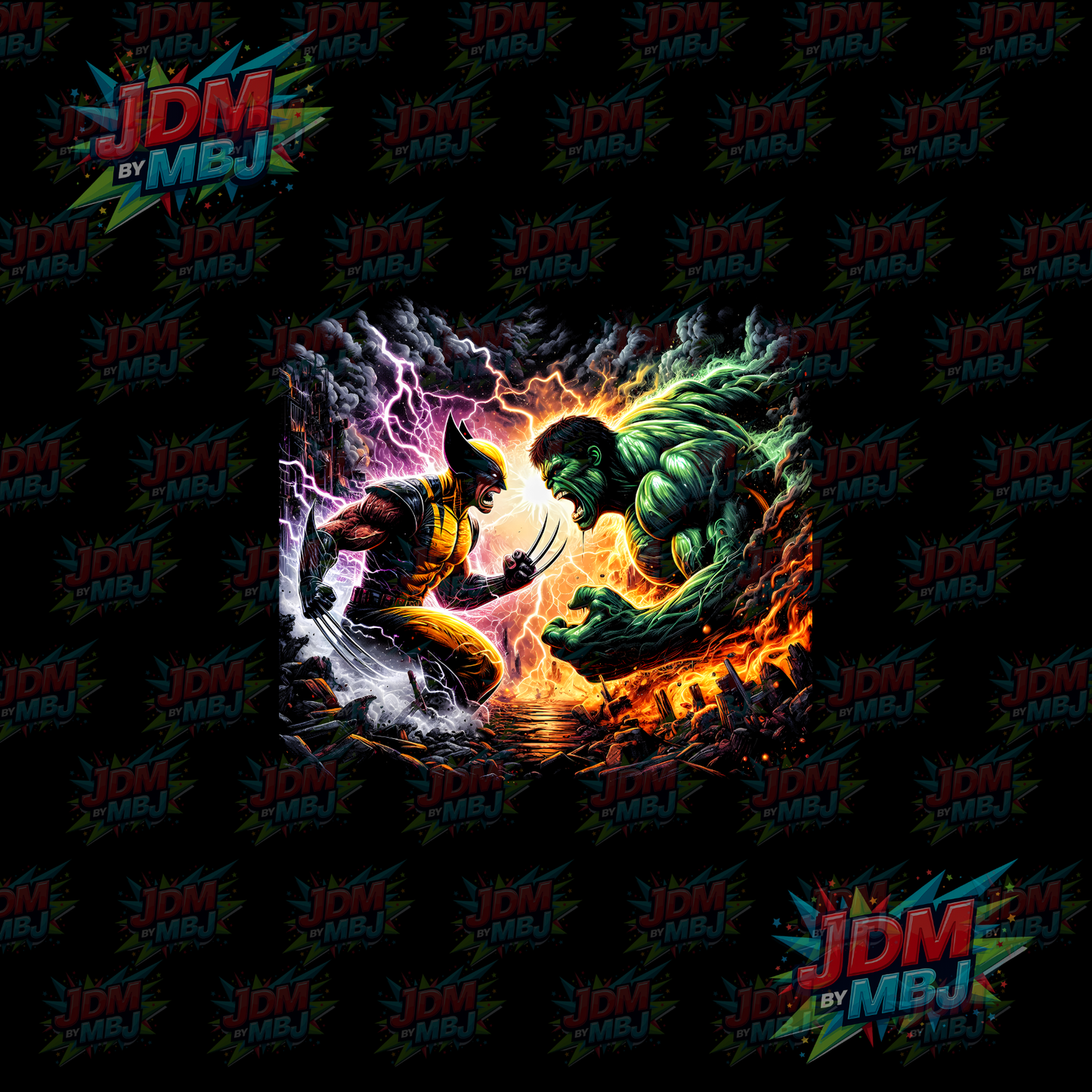 Iron On - Superhero Halftone DTF