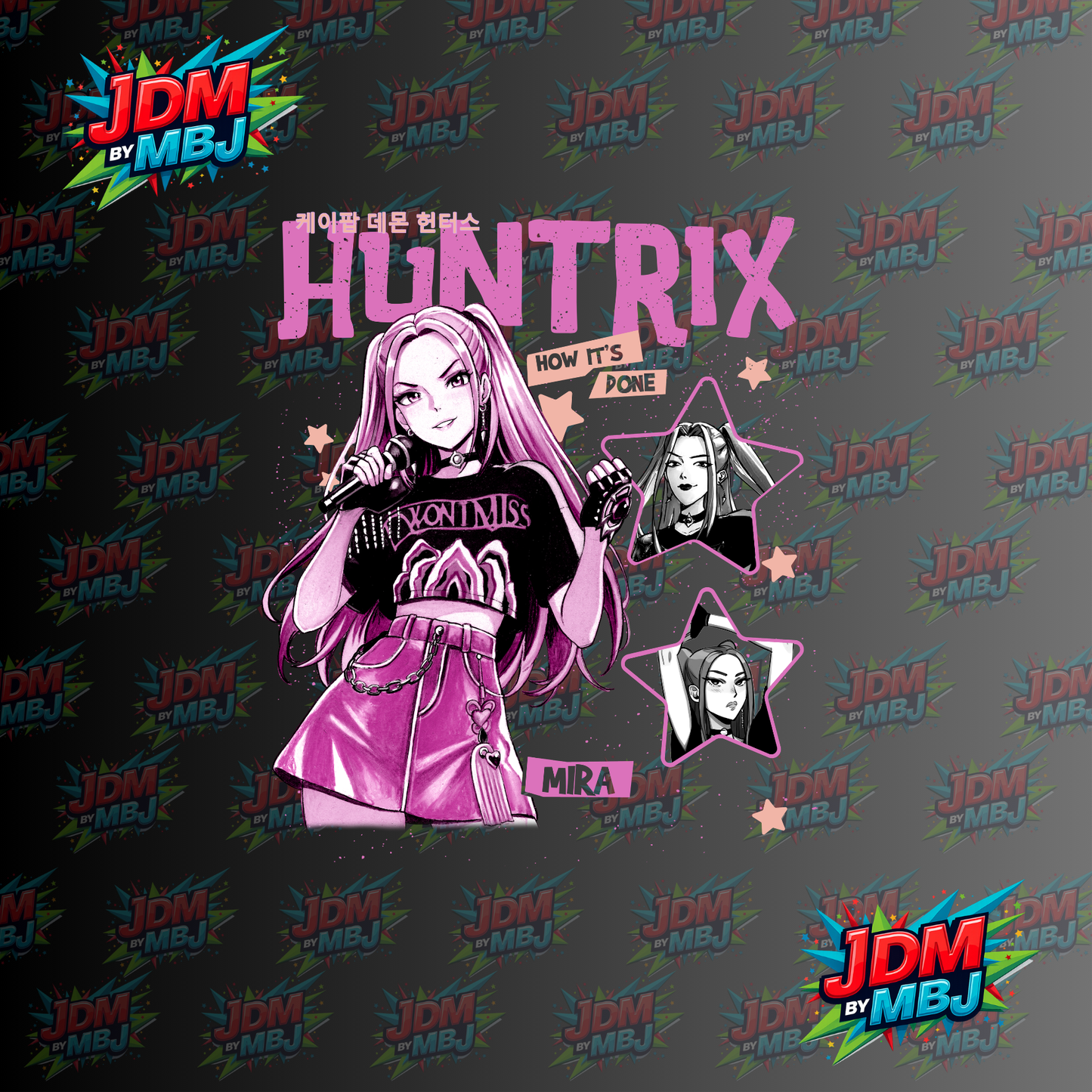 Iron On - Huntrix MIRA "K-POP" DTF 20cm