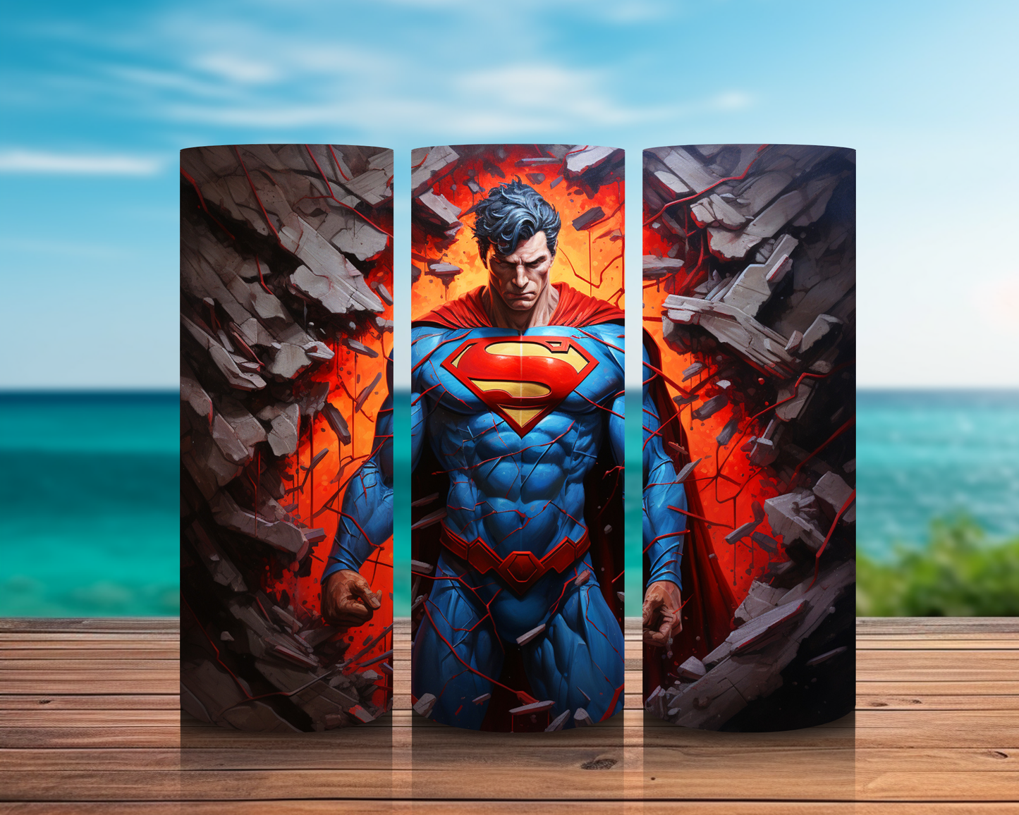 Inspirado en superhéroes 3D en impresiones de sublimación de pared