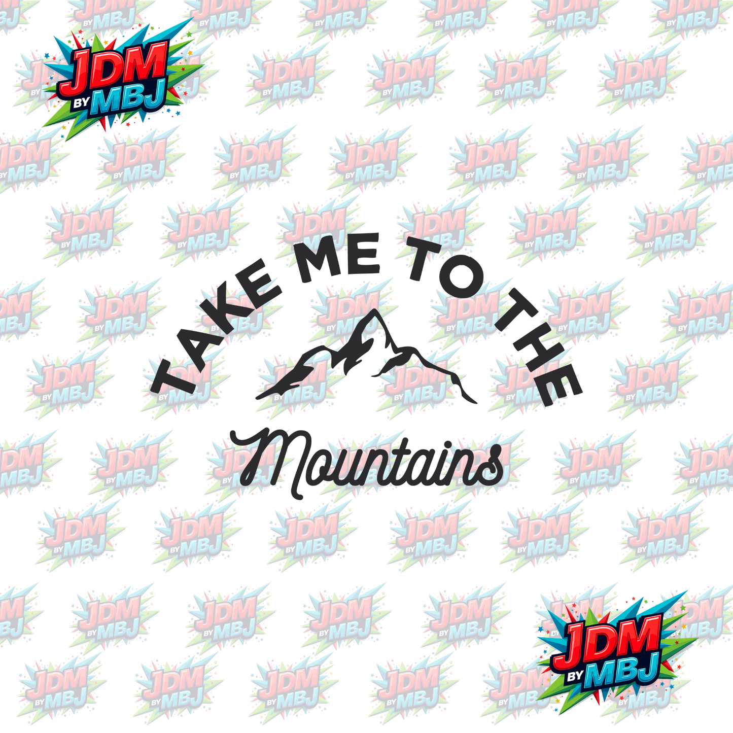 Iron On - Take Me to The Mountains DTF 20cm
