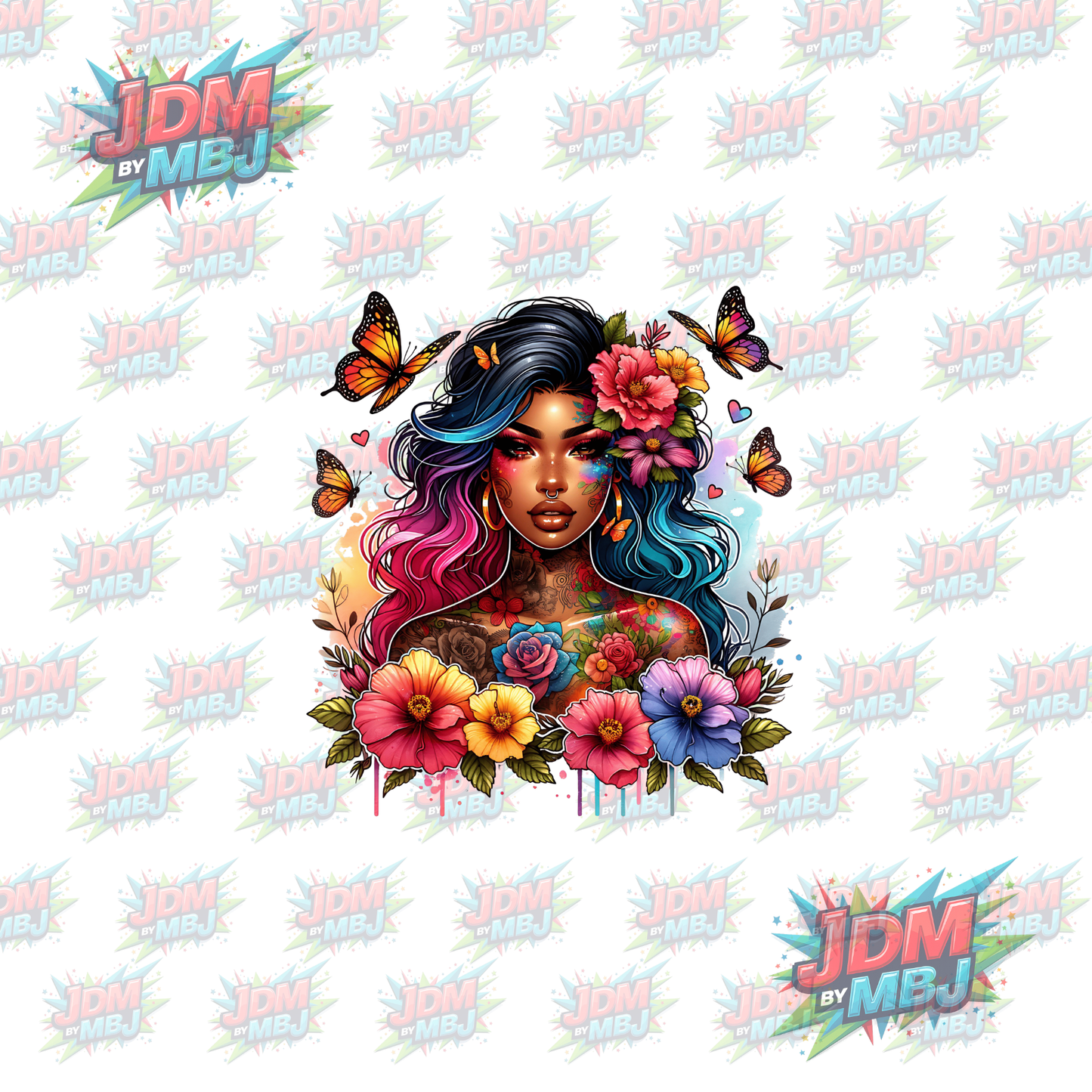 Iron On - Tattoo Girl DTF