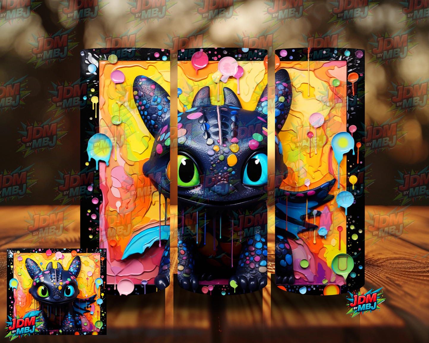 Inspired by Toothless Sublimation Prints