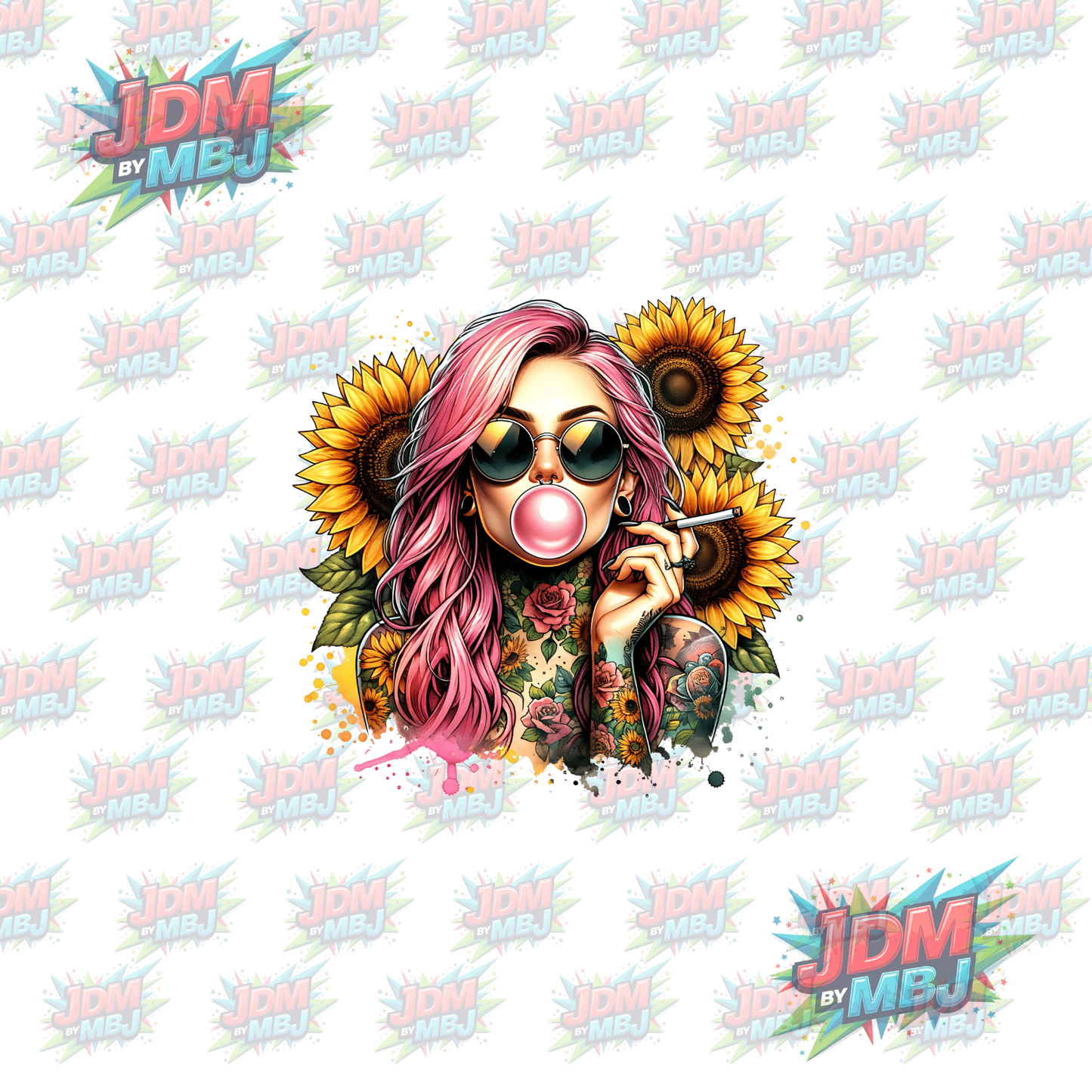Iron On - Tattoo Girl DTF