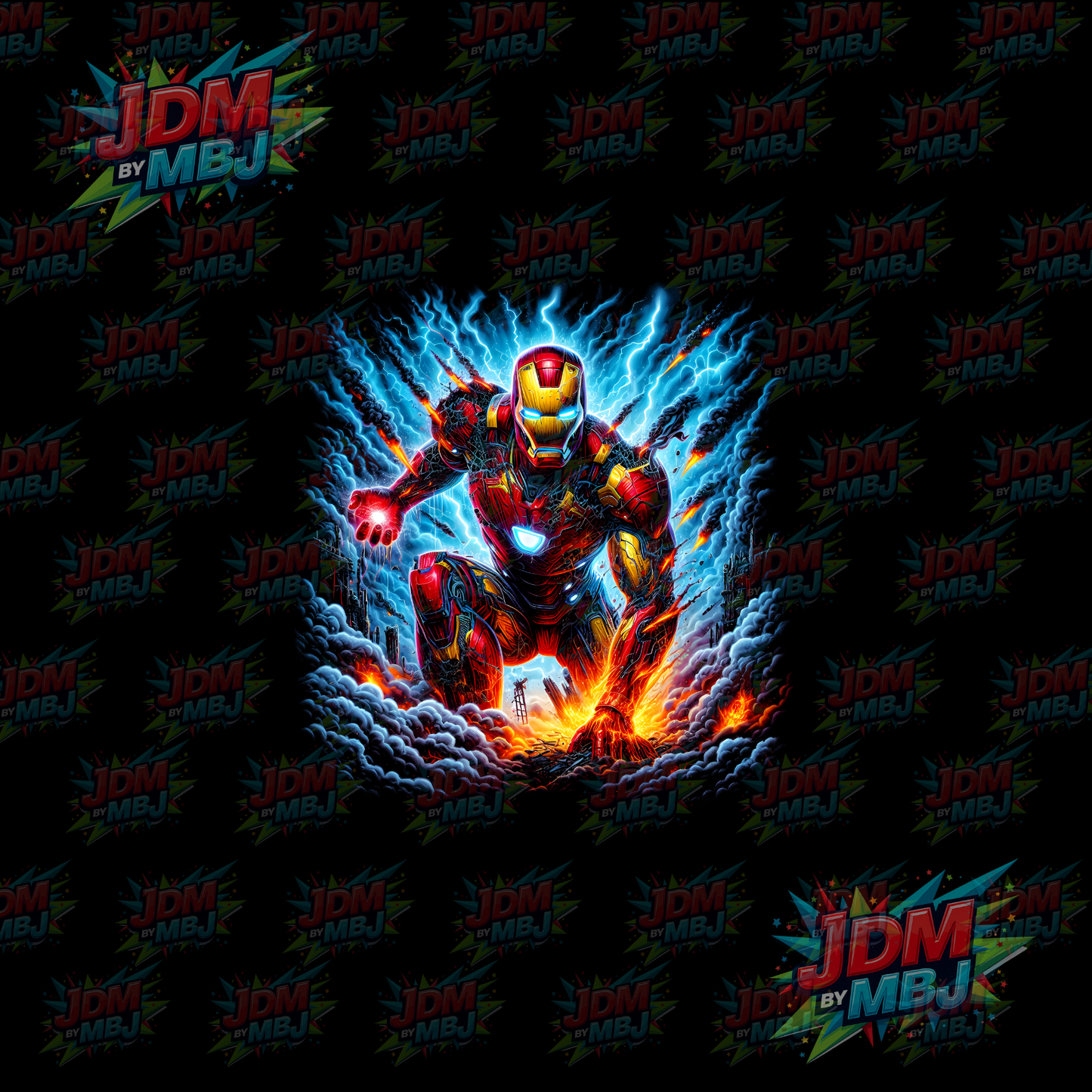 Iron On - Superhero Halftone DTF