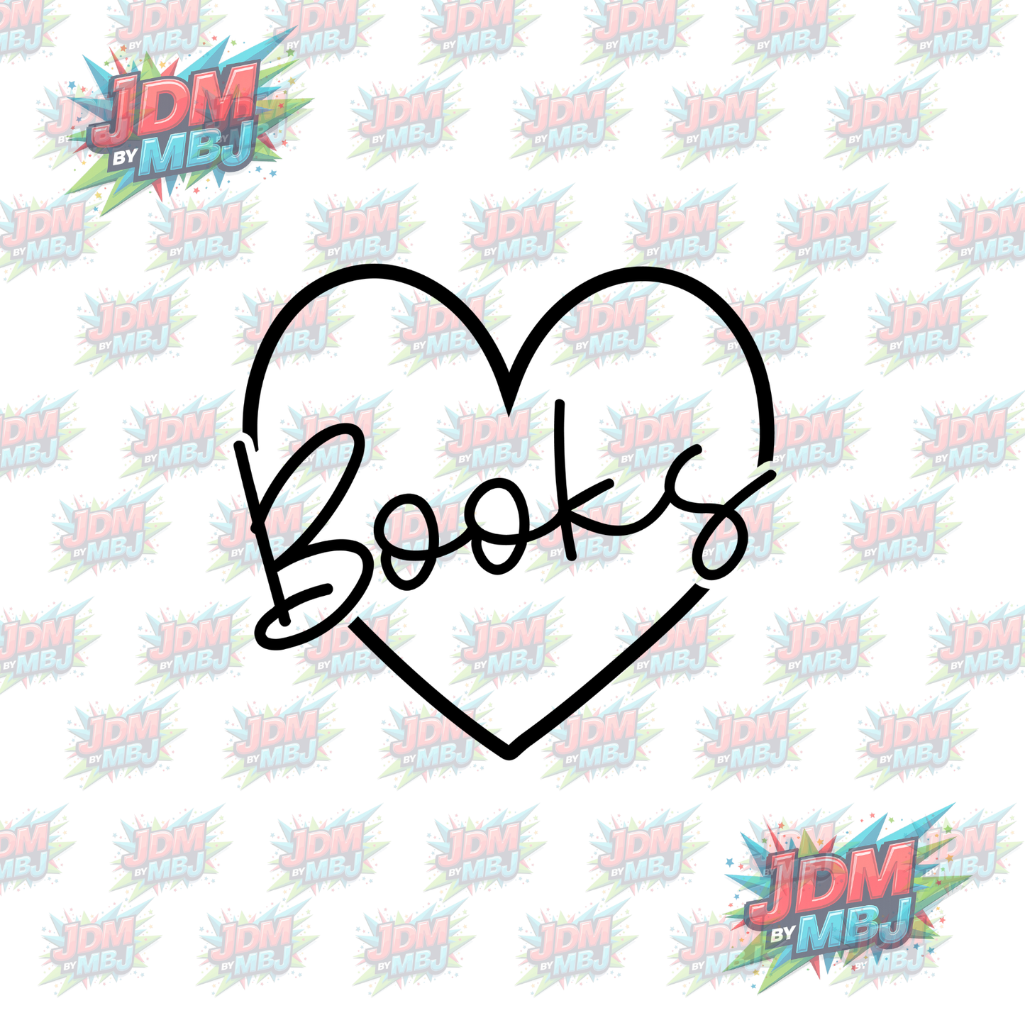 Iron On - Book "In Heart" DTF 20cm