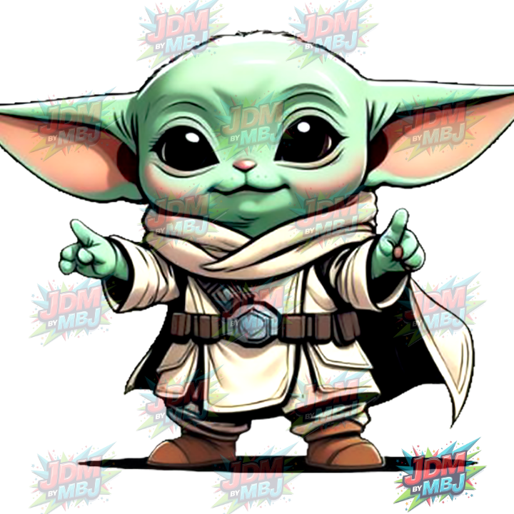 Iron On - Baby Yoda DTF 25cm