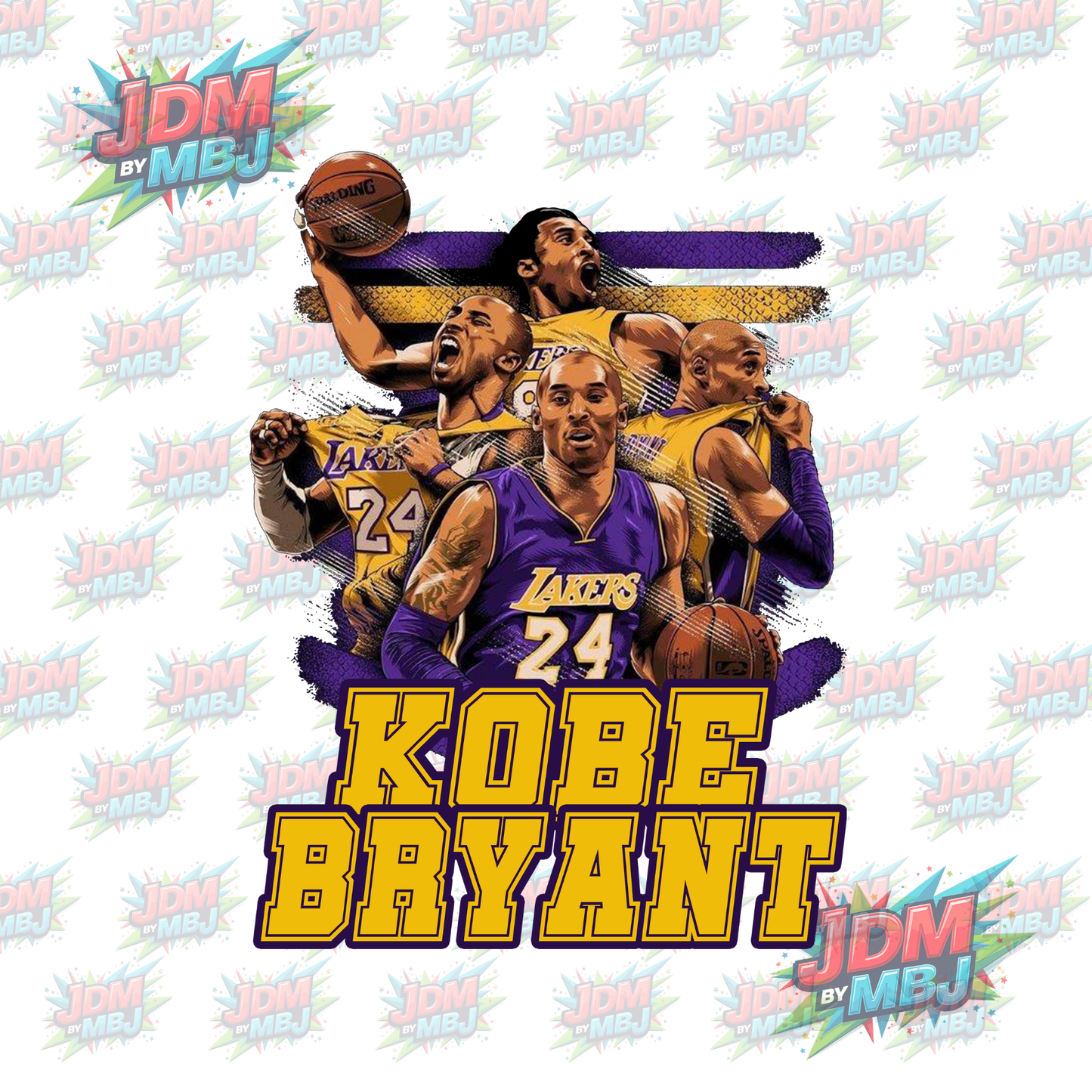 Iron On - Kobe Bryant "Purple" DTF 20cm