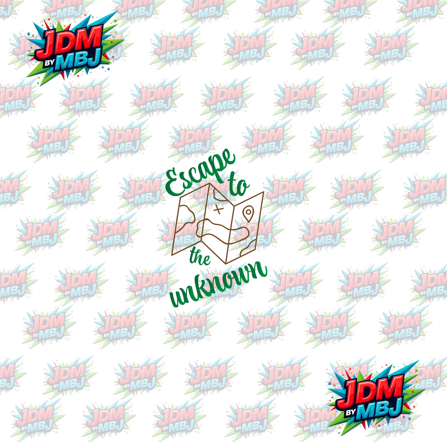Iron On - Escape to the Unknown DTF 20cm