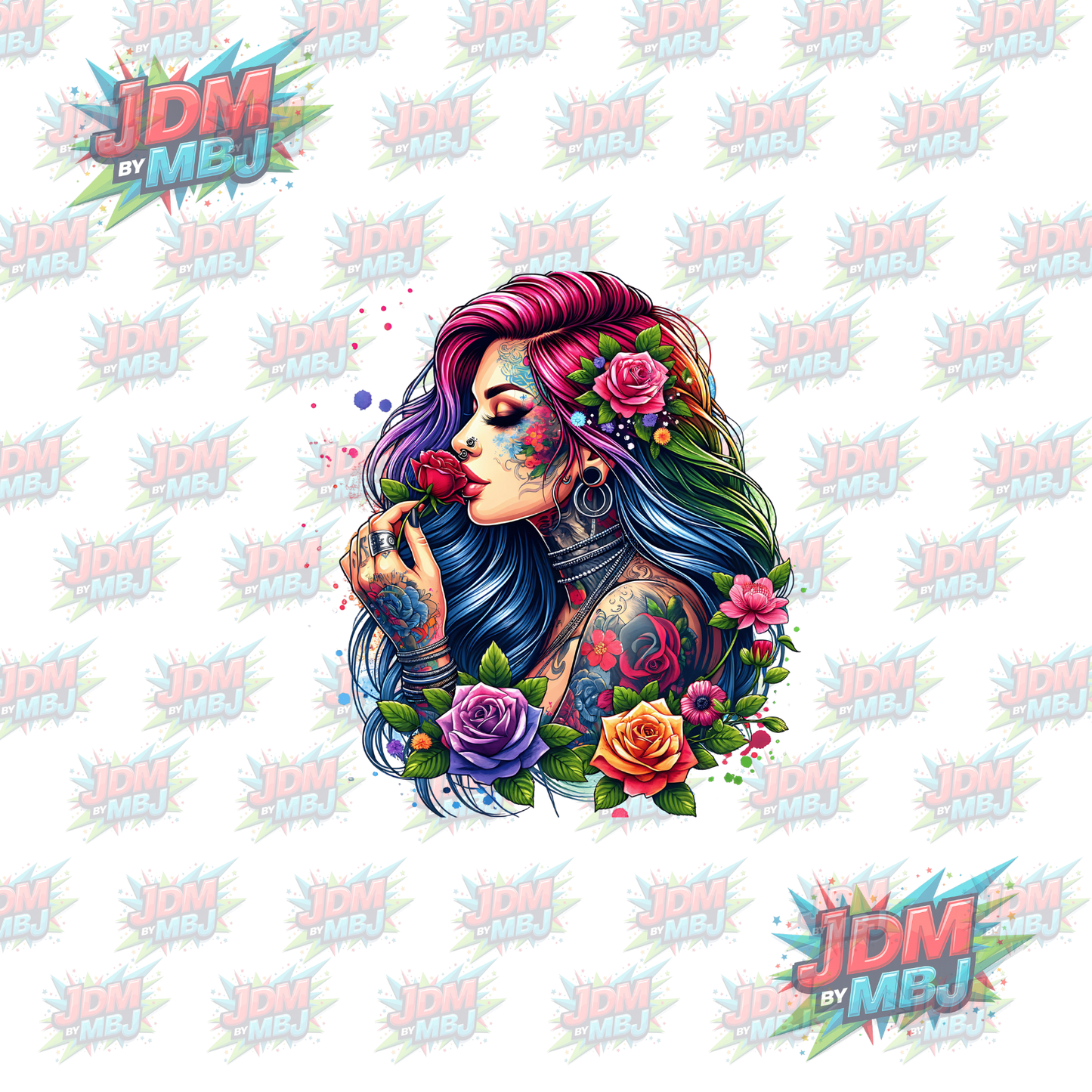 Iron On - Tattoo Girl DTF