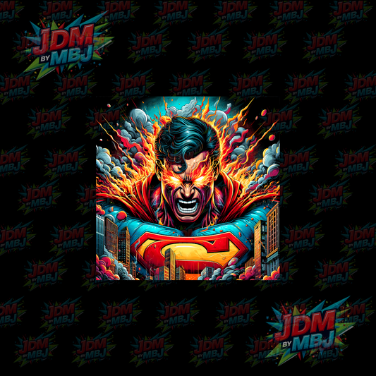 Iron On - Superhero Halftone DTF