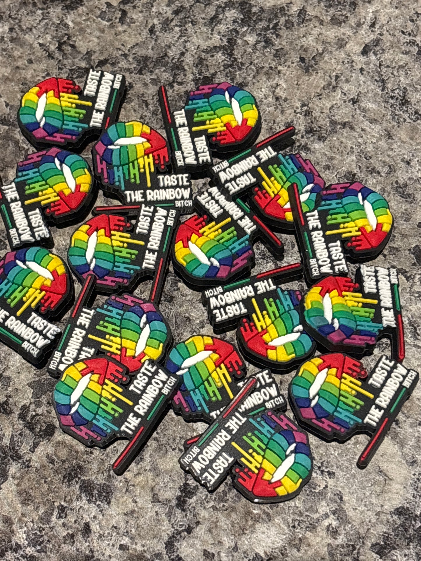 Inspired by Taste the Rainbow Shoe Charm's