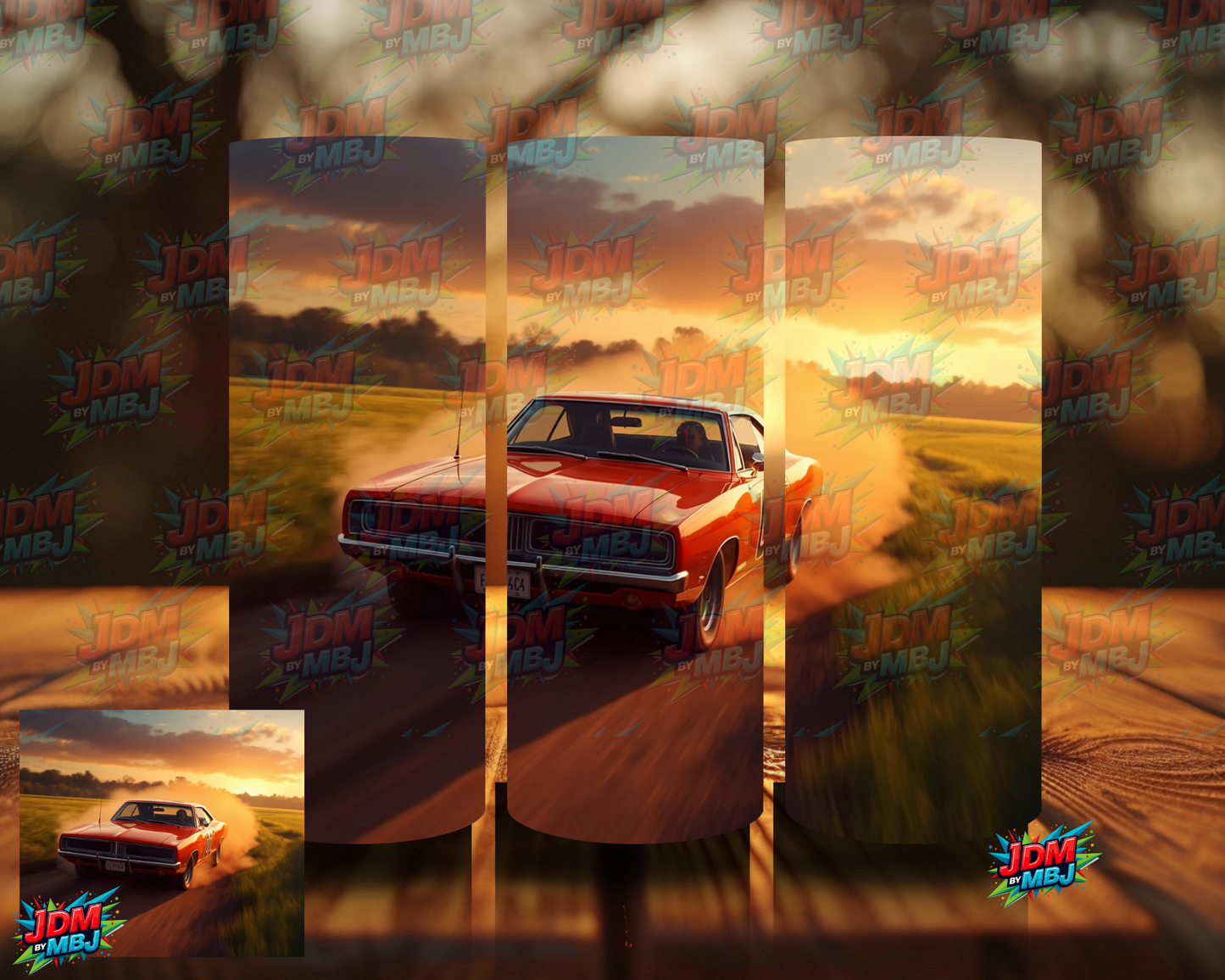 Inspired by General Lee / Dukes of Hazzard Sublimation Prints