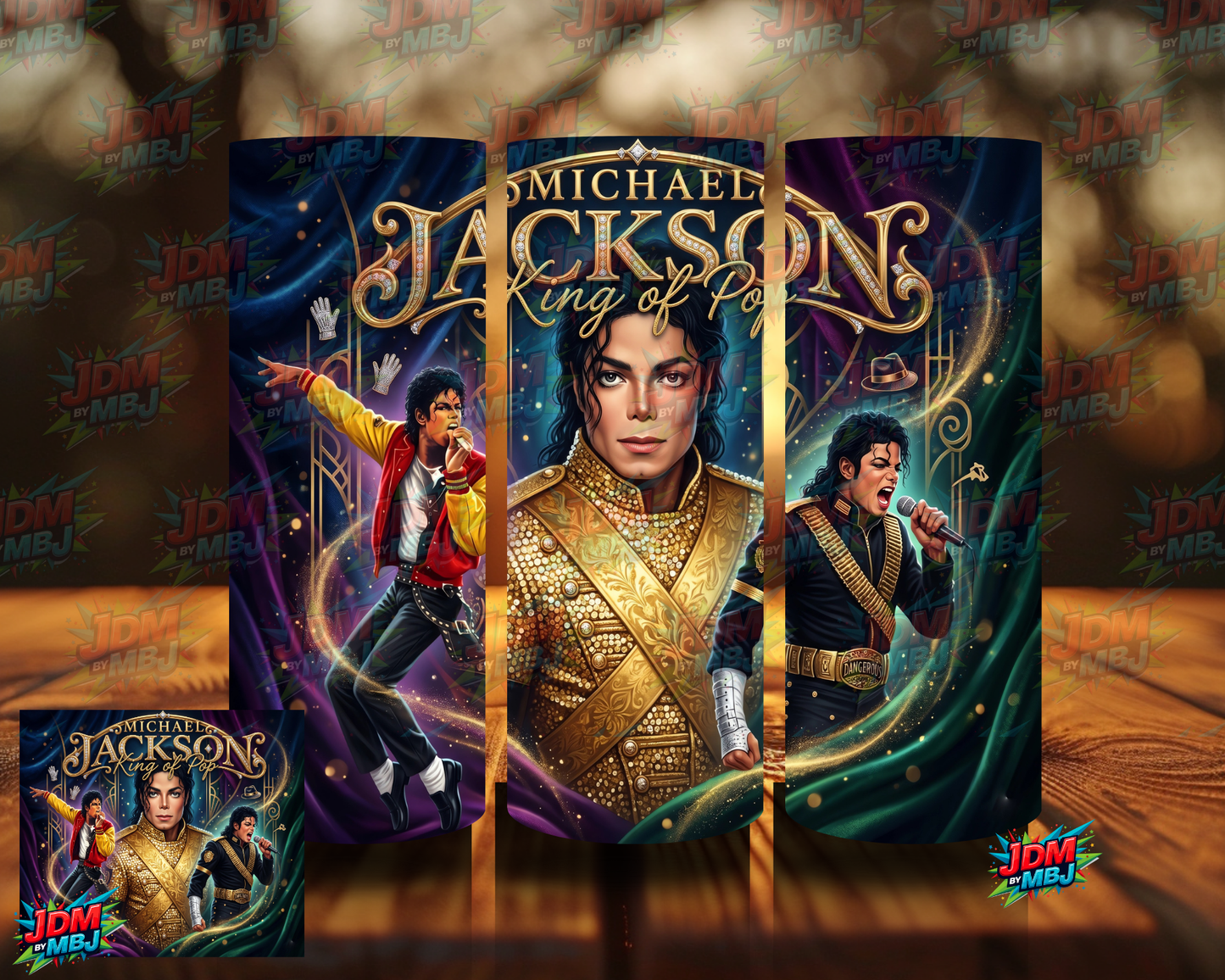 Inspired by Michael Jackson "King Of Pop" Sublimation Prints