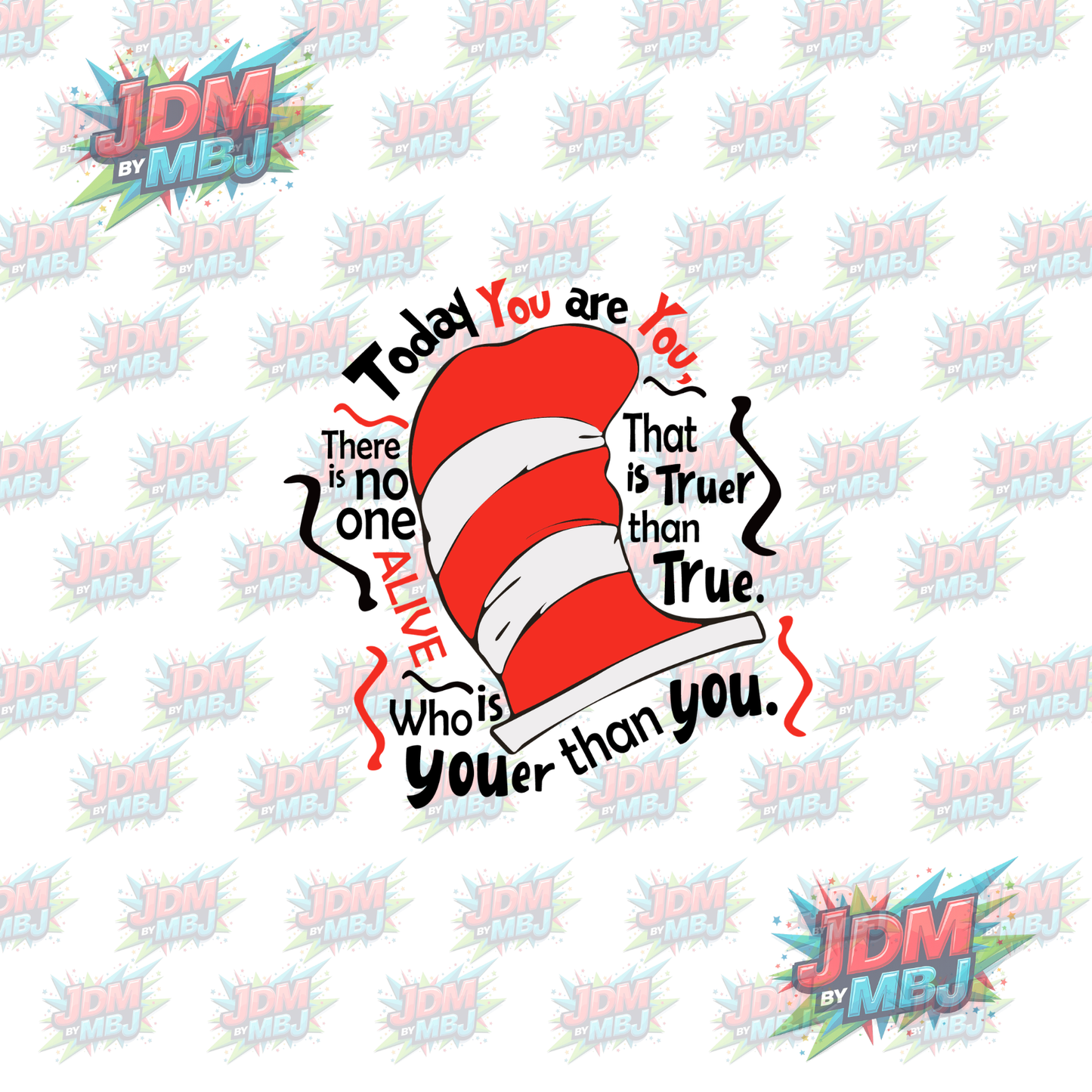 Iron On - Cat In The Hat DTF