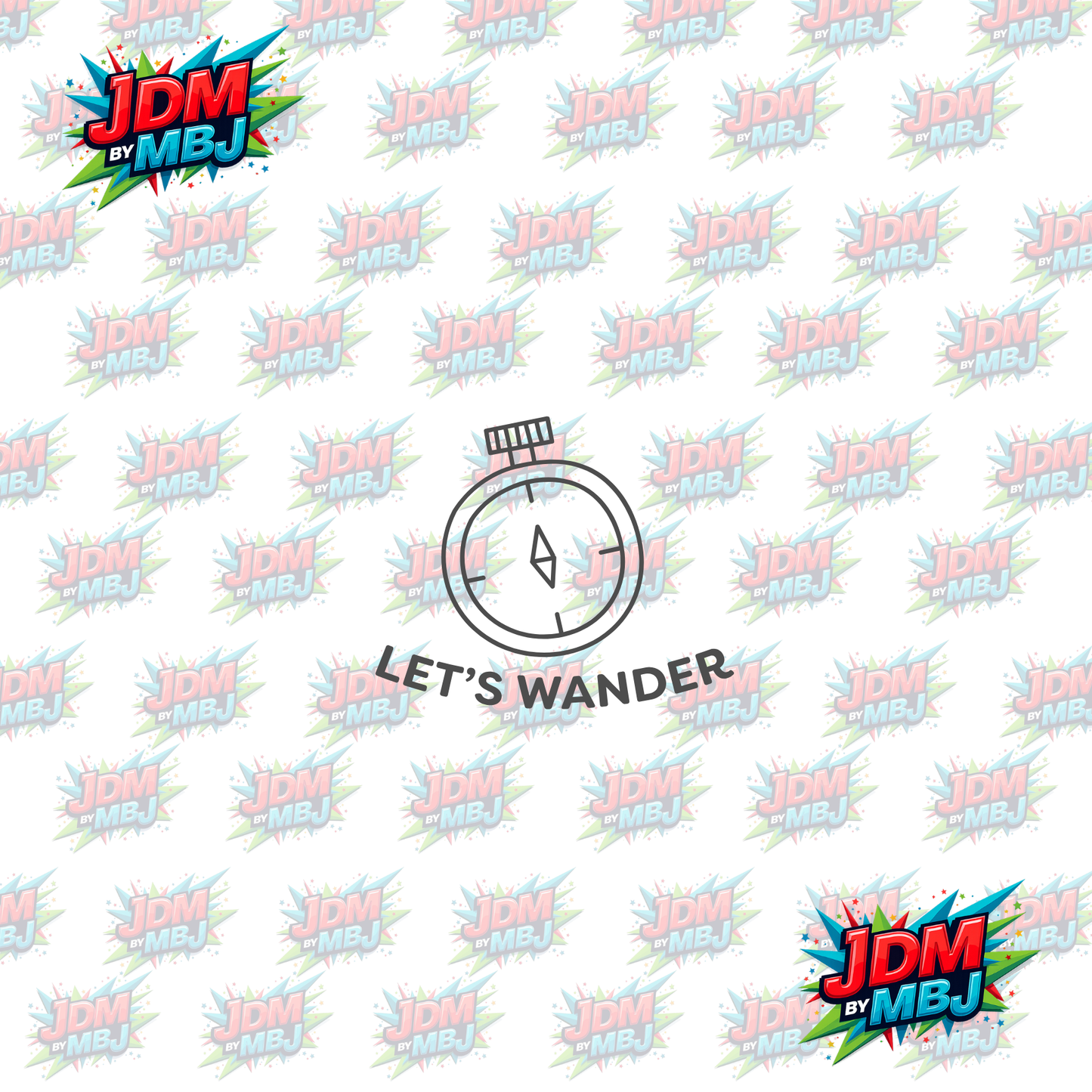 Iron On - Let's Wander DTF 20cm
