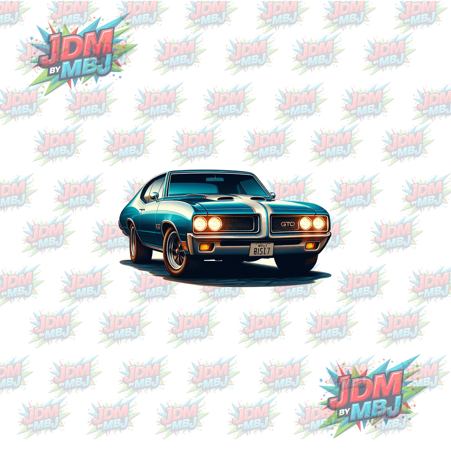 Iron On - Classic Vintage Cars DTF 20cm