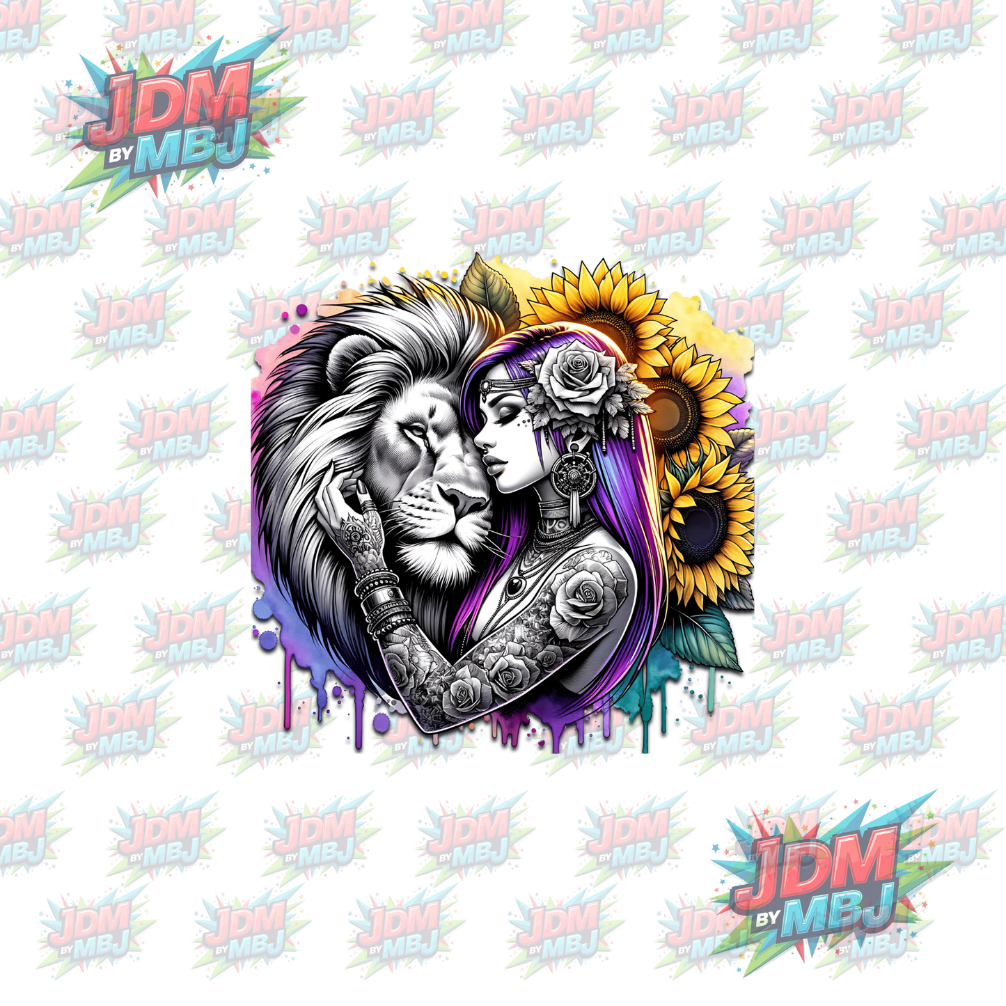 Iron On - Tattoo Girl DTF