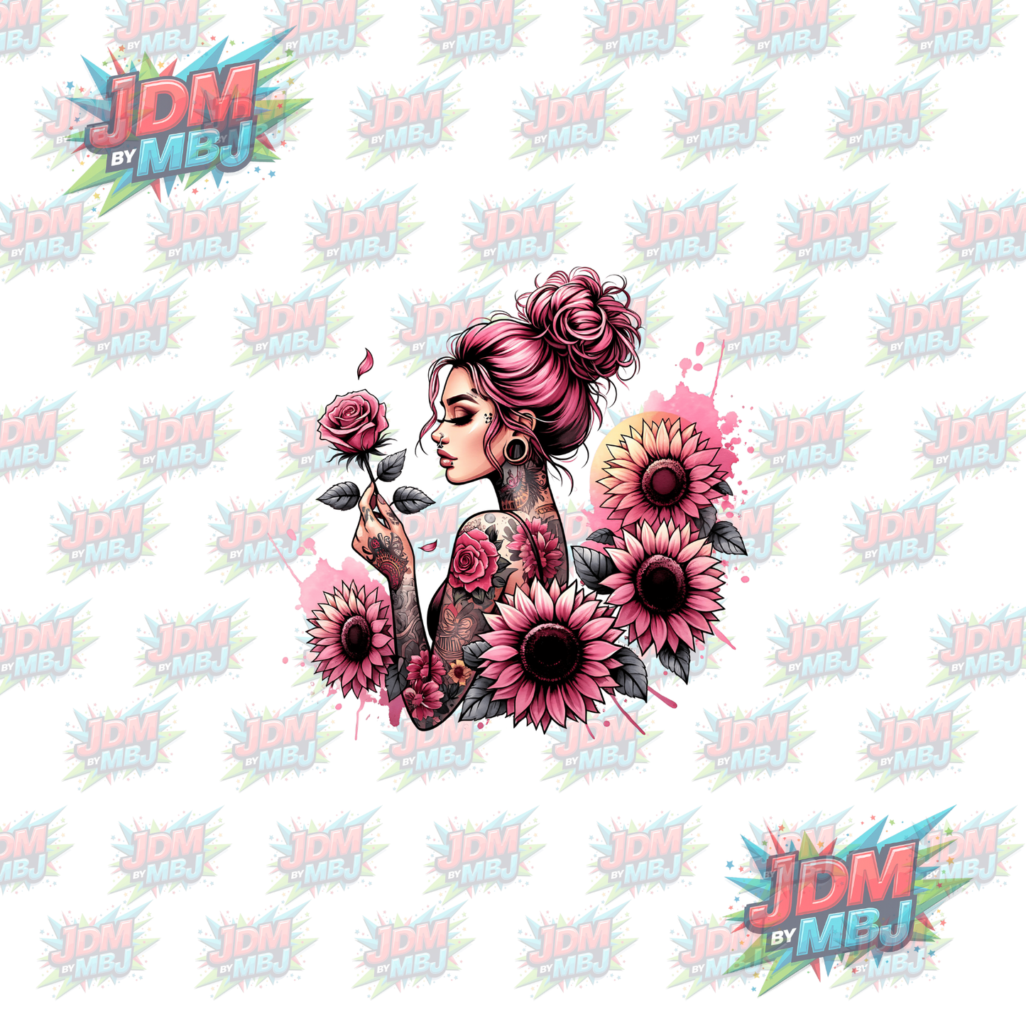 Iron On - Tattoo Girl DTF