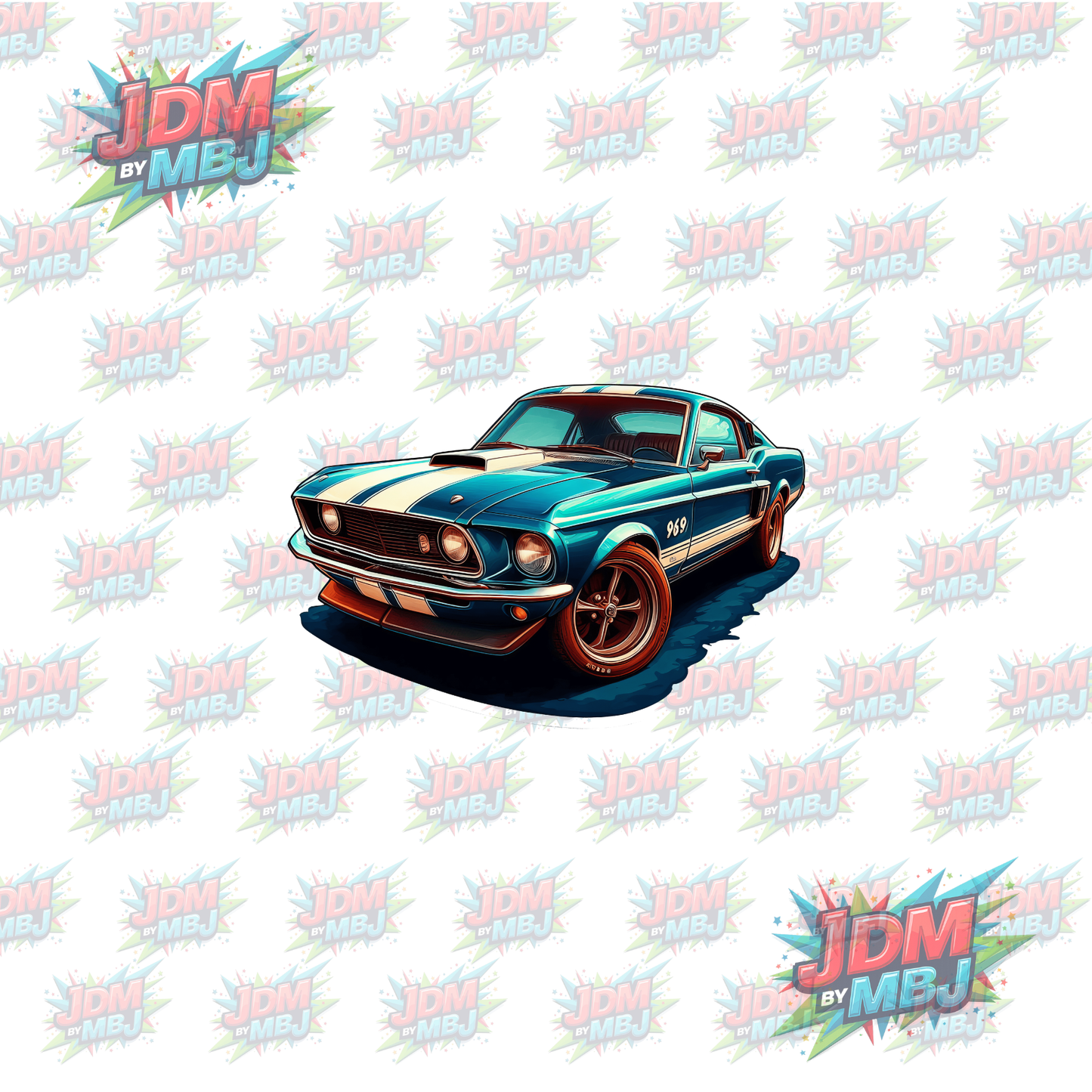Iron On - Classic Vintage Cars DTF 20cm