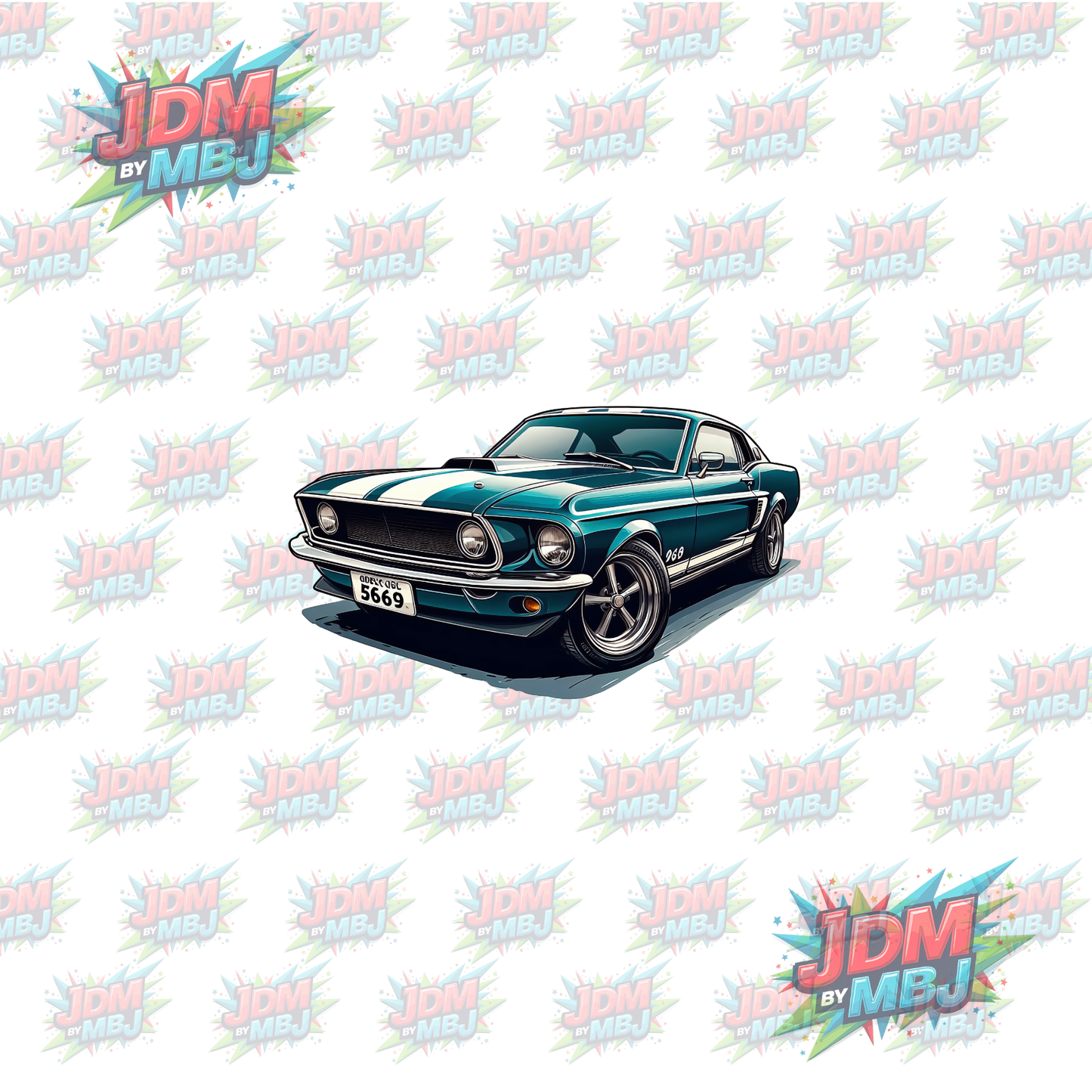 Iron On - Classic Vintage Cars DTF 20cm
