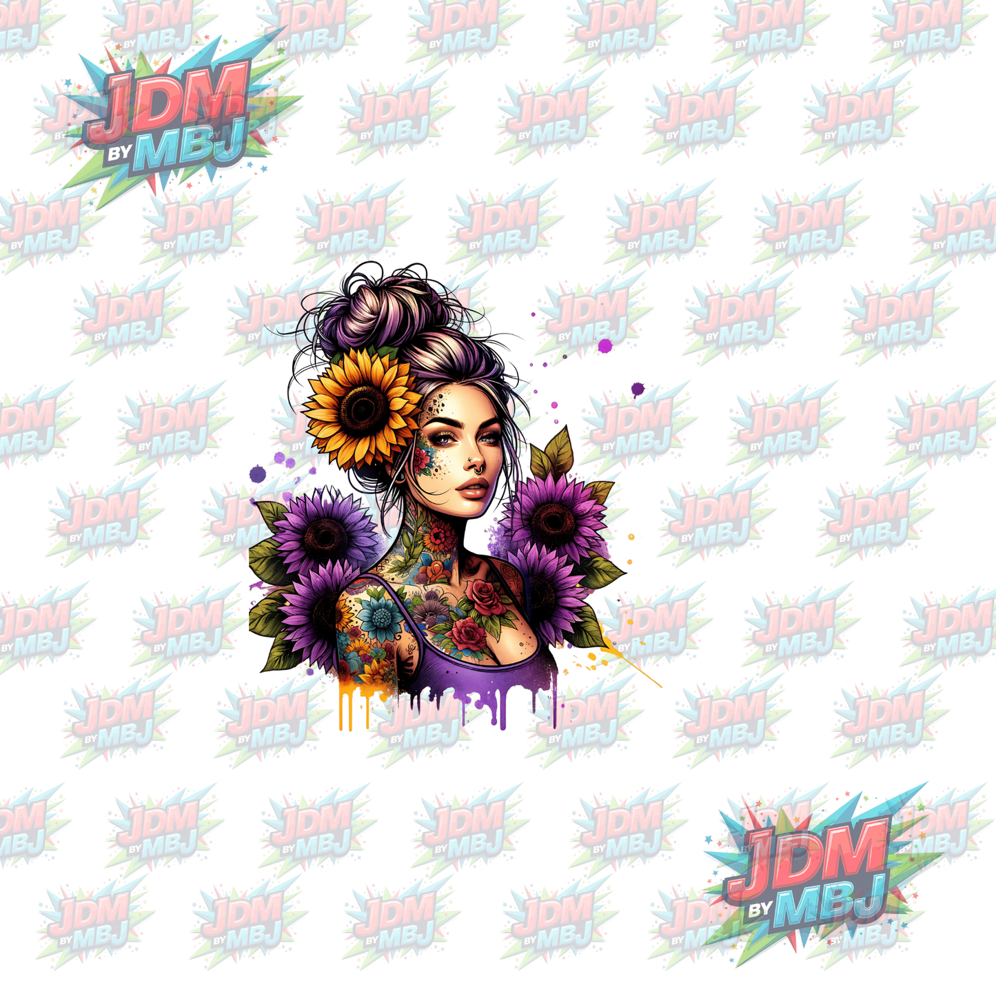 Iron On - Tattoo Girl DTF