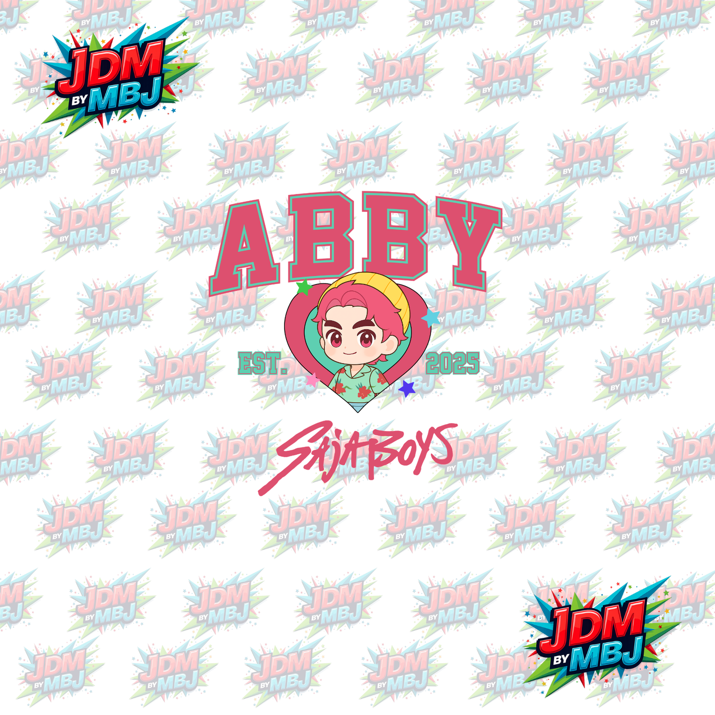 Iron On - Abby "Saja Boys" "K-Pop" DTF 20cm