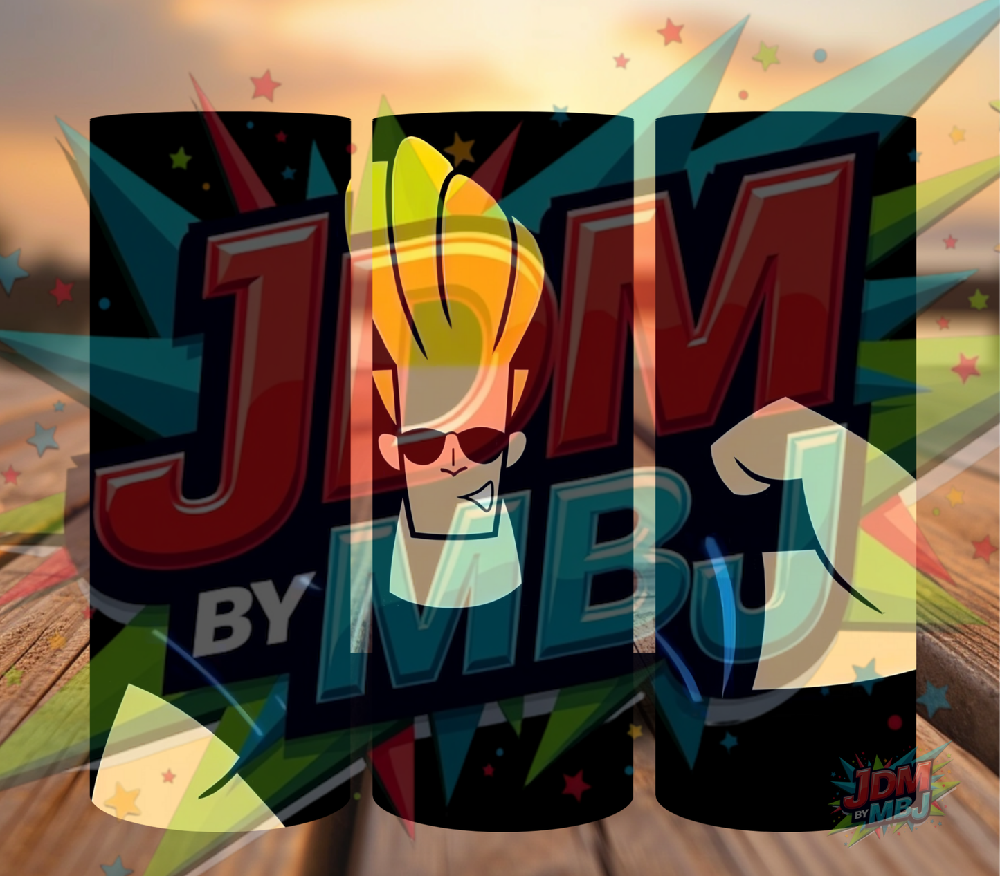 Inspirado en las impresiones de sublimación de Johnny Bravo