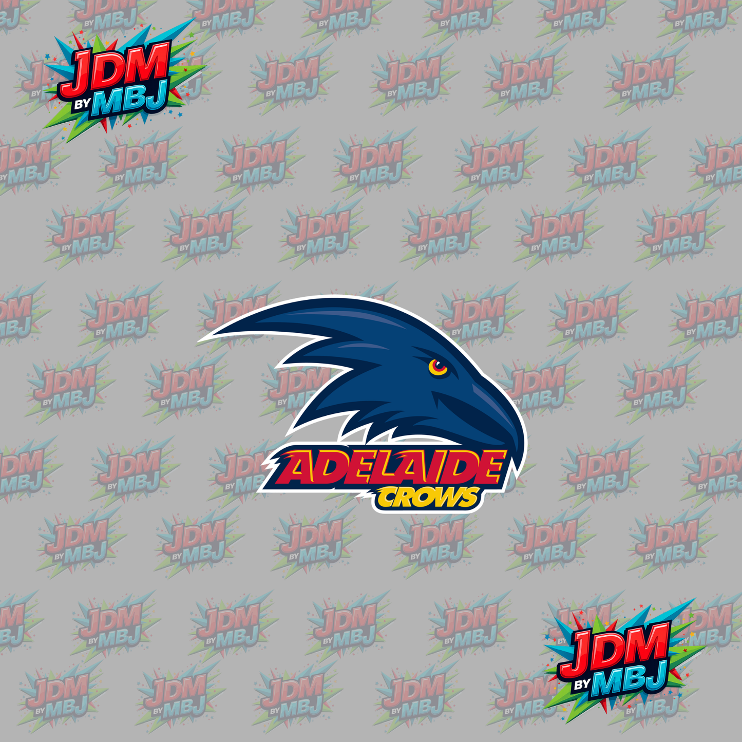 Iron On - Adelaide Crows "AFL" DTF 20cm
