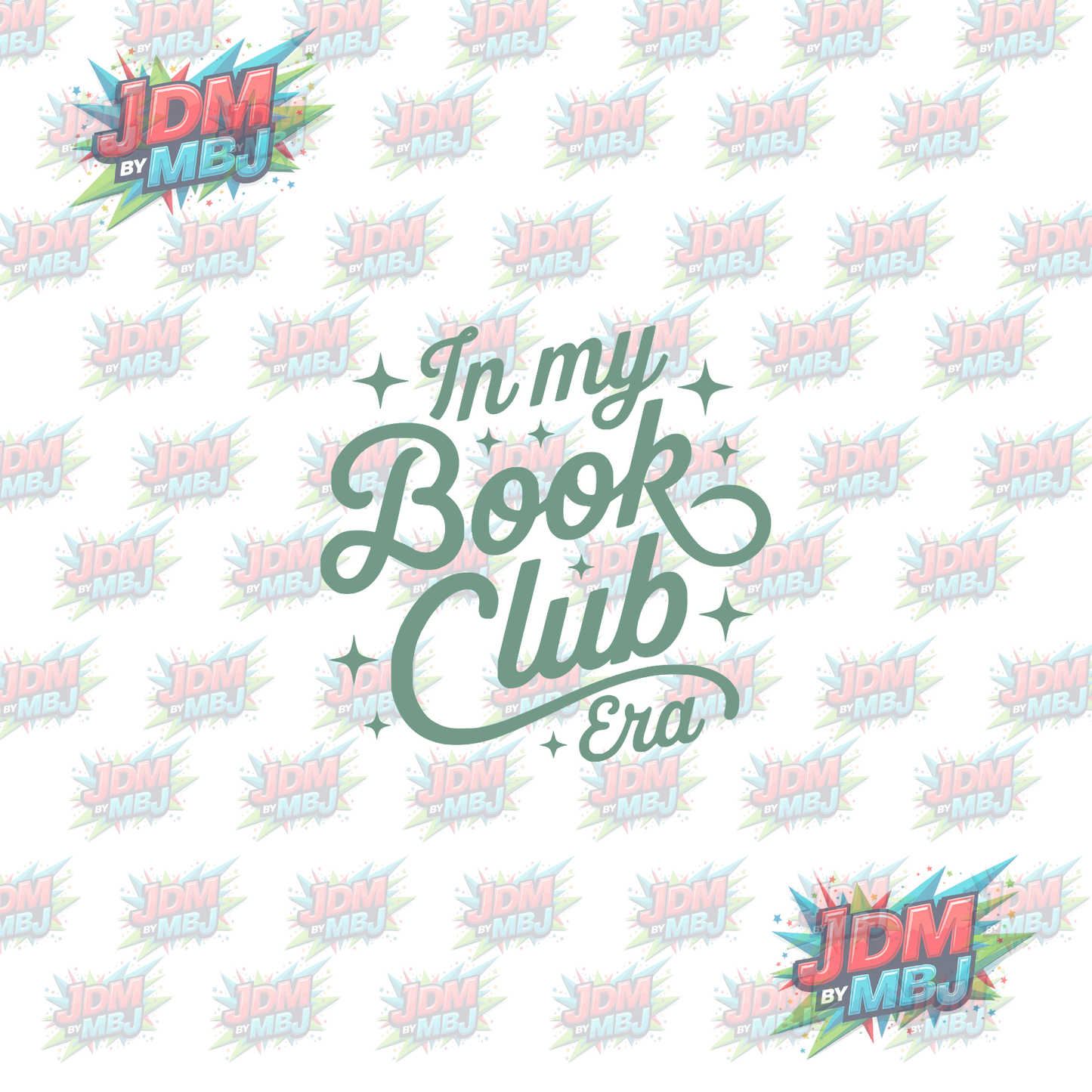 Iron On - In my Book Club Era DTF 20cm