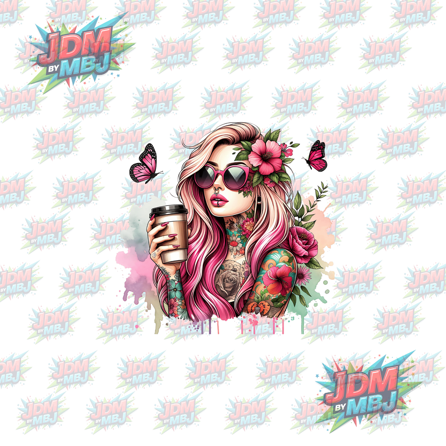 Iron On - Tattoo Girl DTF