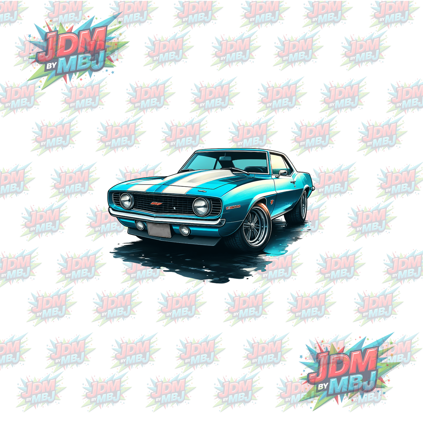 Iron On - Classic Vintage Cars DTF 20cm