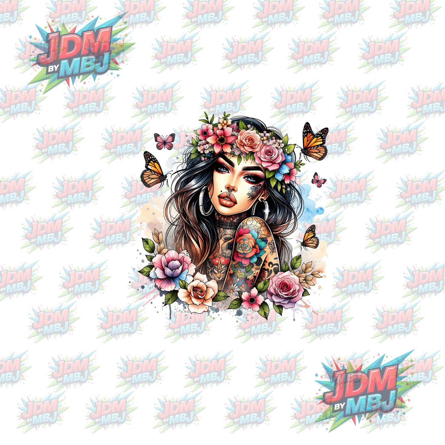 Iron On - Tattoo Girl DTF