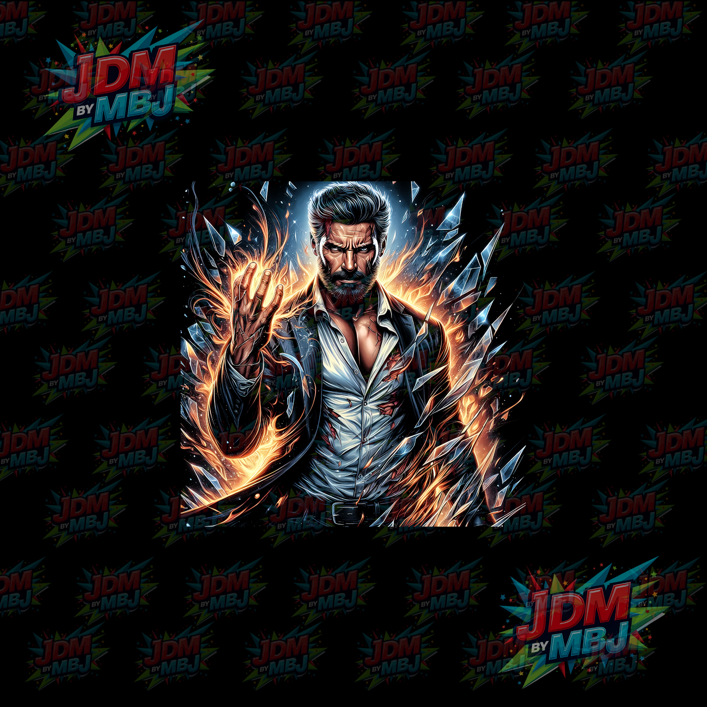 Iron On - Superhero Halftone DTF