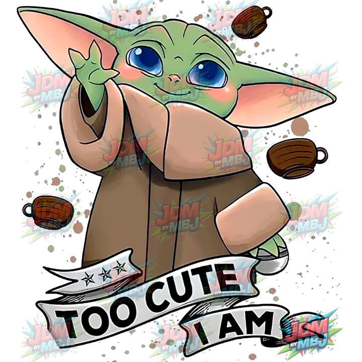 Iron On - Baby Yoda DTF 25cm