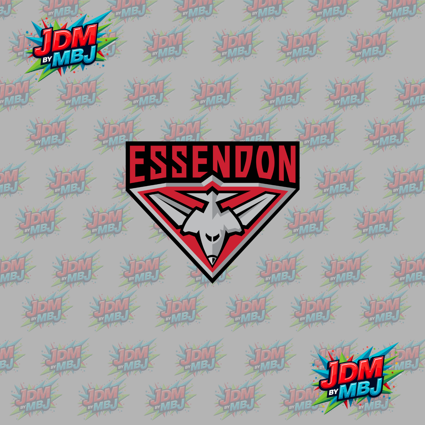 Iron On - Essendon "AFL" DTF 20cm