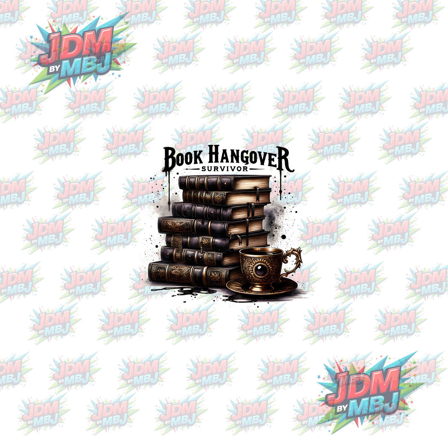 Iron On - Book Hangover Survival DTF 20cm