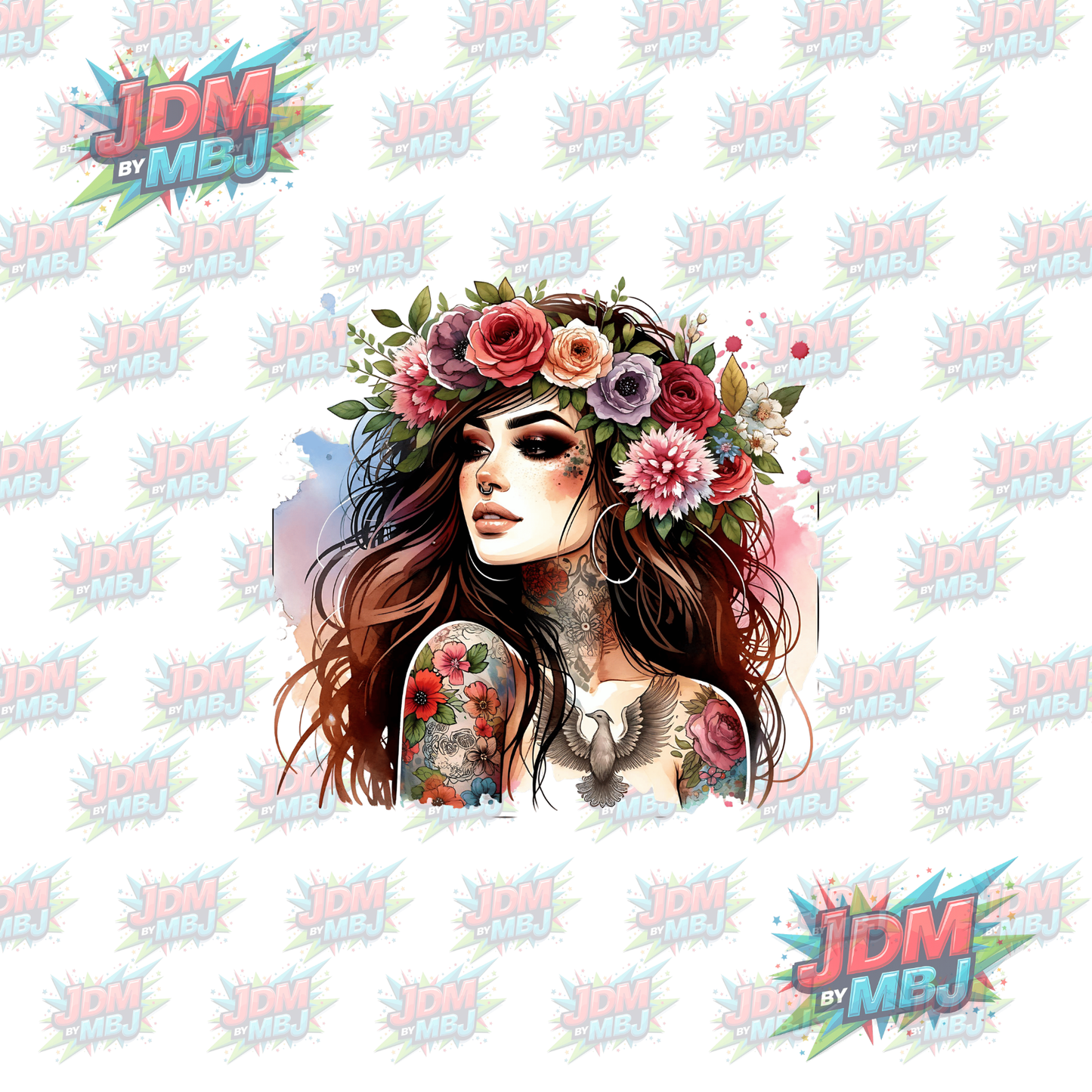 Iron On - Tattoo Girl DTF