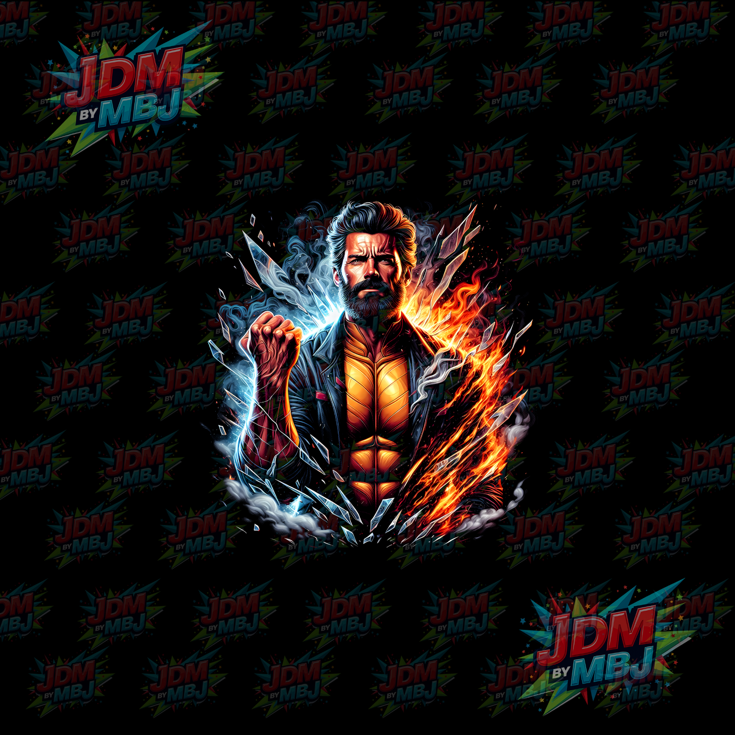 Iron On - Superhero Halftone DTF