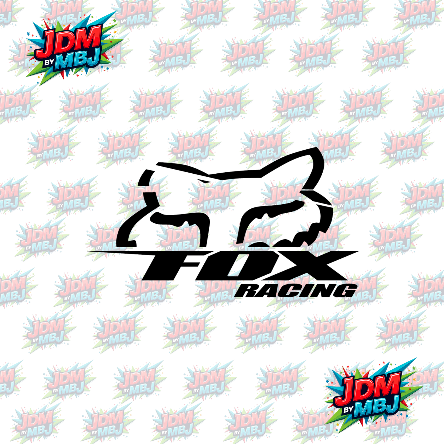 Iron On - Fox Racing Brand Inspired DTF 20cm